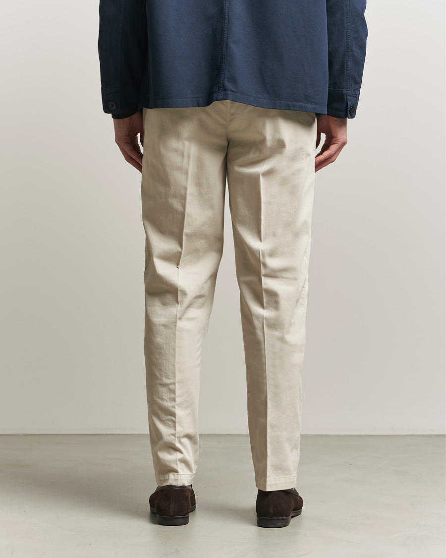 Uomini | Pantaloni | Boglioli | Regular Fit Cotton Chinos Beige