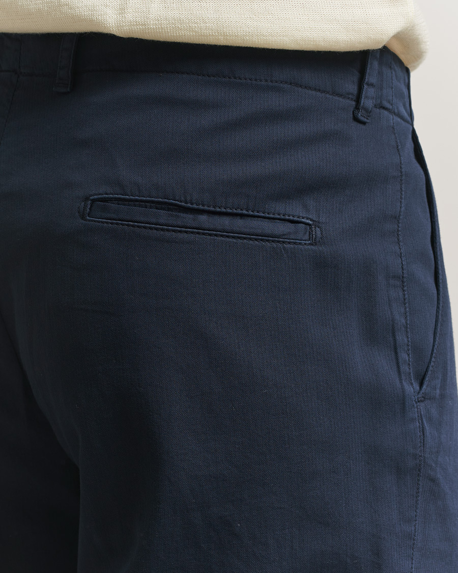 Uomini | Pantaloni | Boglioli | Regular Fit Cotton Chinos Navy