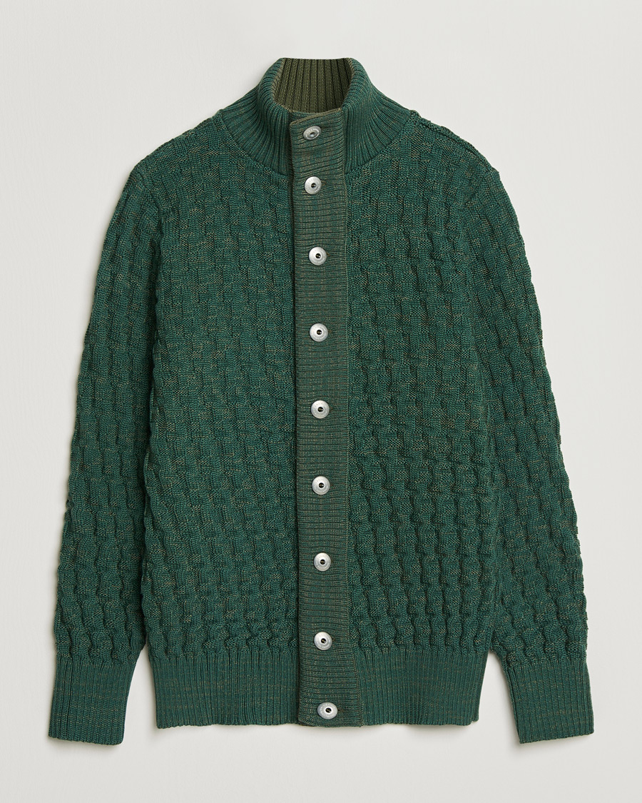 Uomini | Maglieria | S.N.S. Herning | Stark Cardigan Machine Green