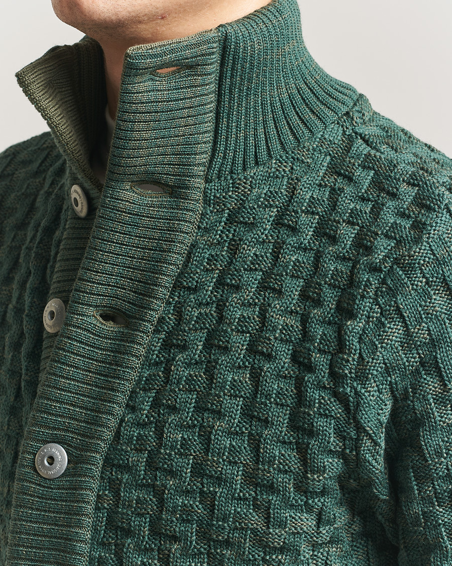Uomini | Maglieria | S.N.S. Herning | Stark Cardigan Machine Green