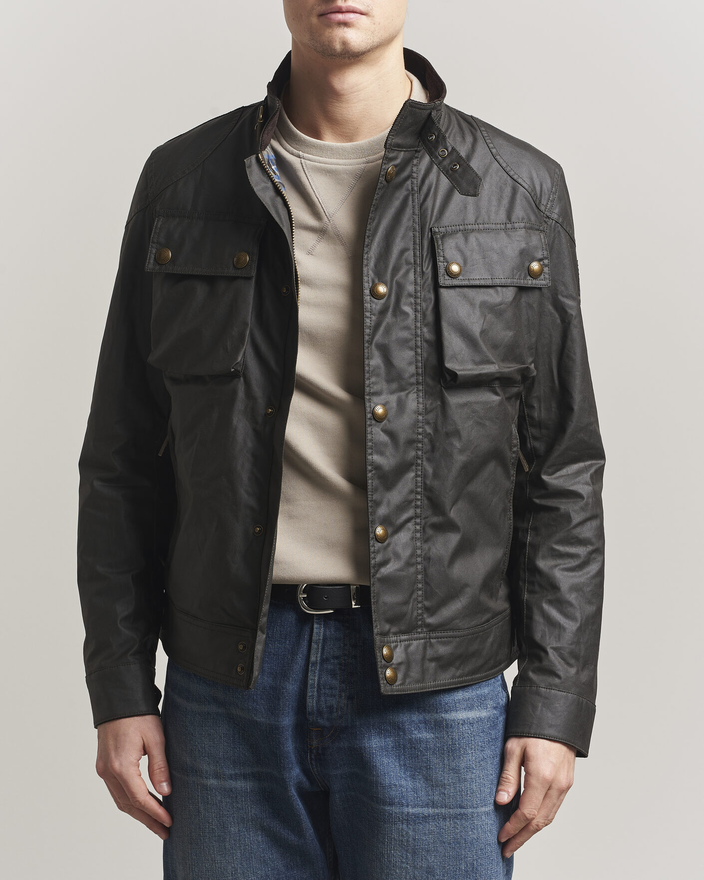 Uomini | Giacche | Belstaff | Racemaster Waxed Jacket Faded Olive