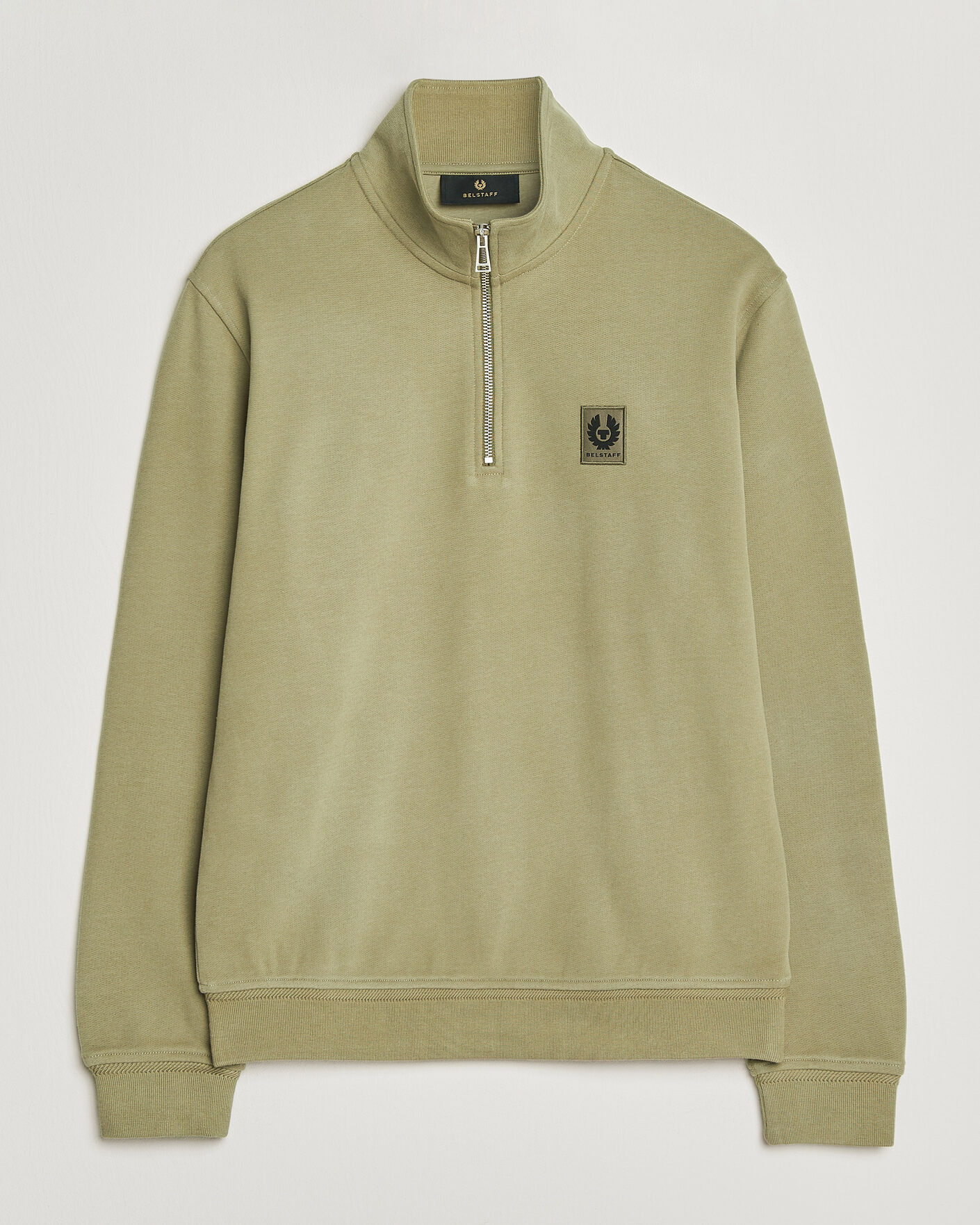 Uomini | Maglieria | Belstaff | Signature Half Zip Sweatshirt Fatigue Green