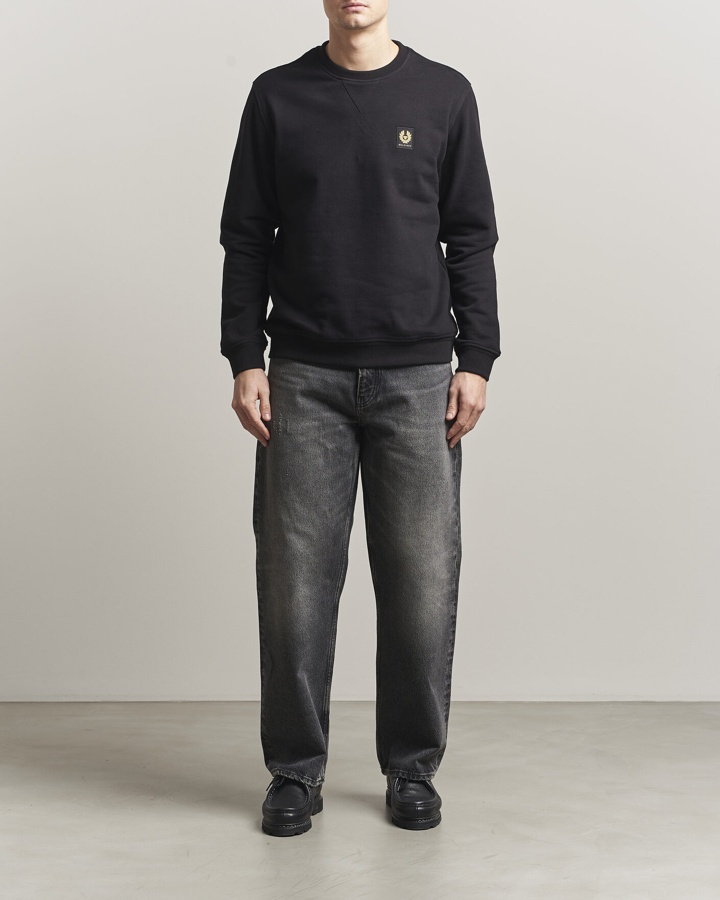 Uomini | Maglieria | Belstaff | Signature Crew Neck Sweatshirt Black