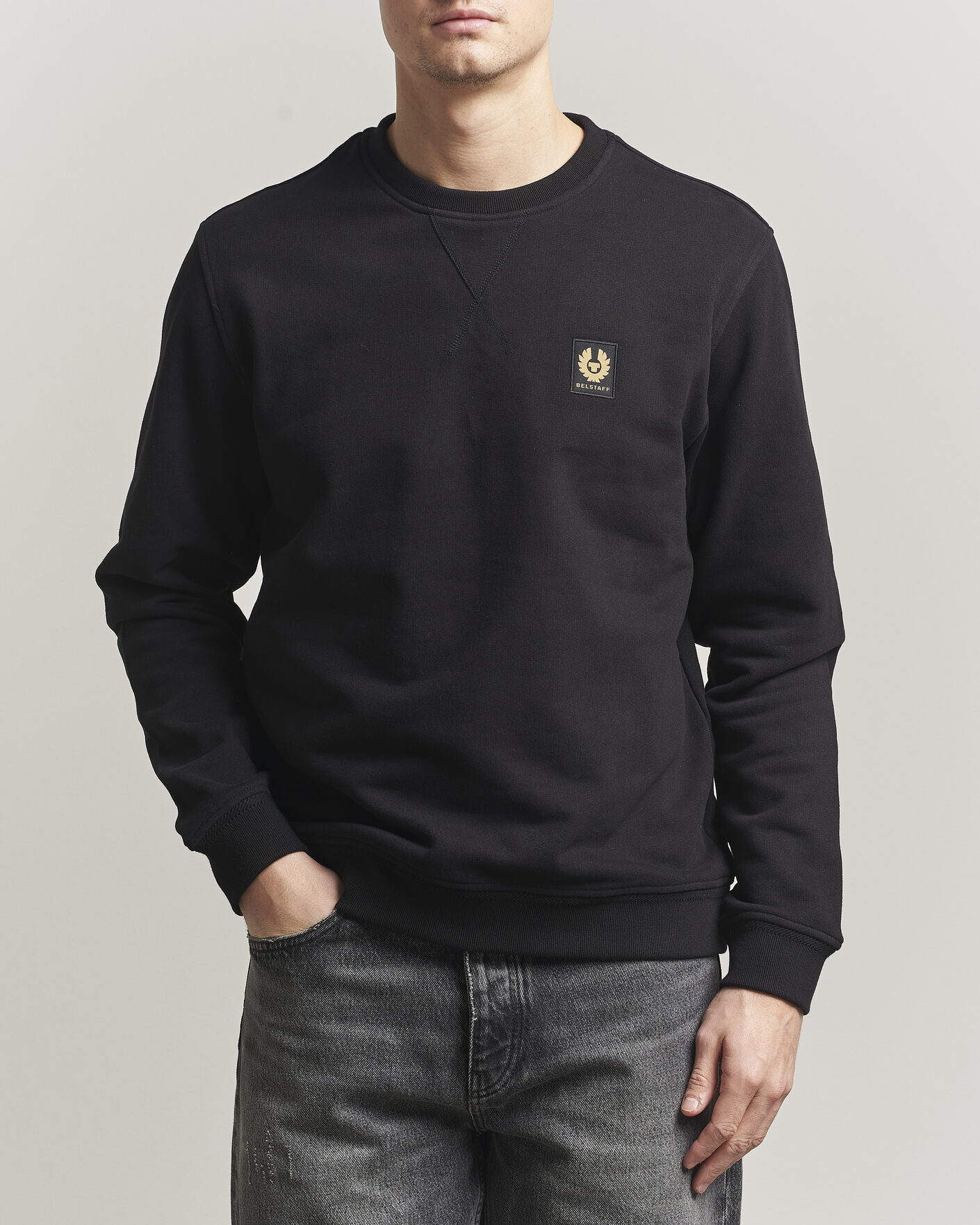 Uomini | Maglieria | Belstaff | Signature Crew Neck Sweatshirt Black