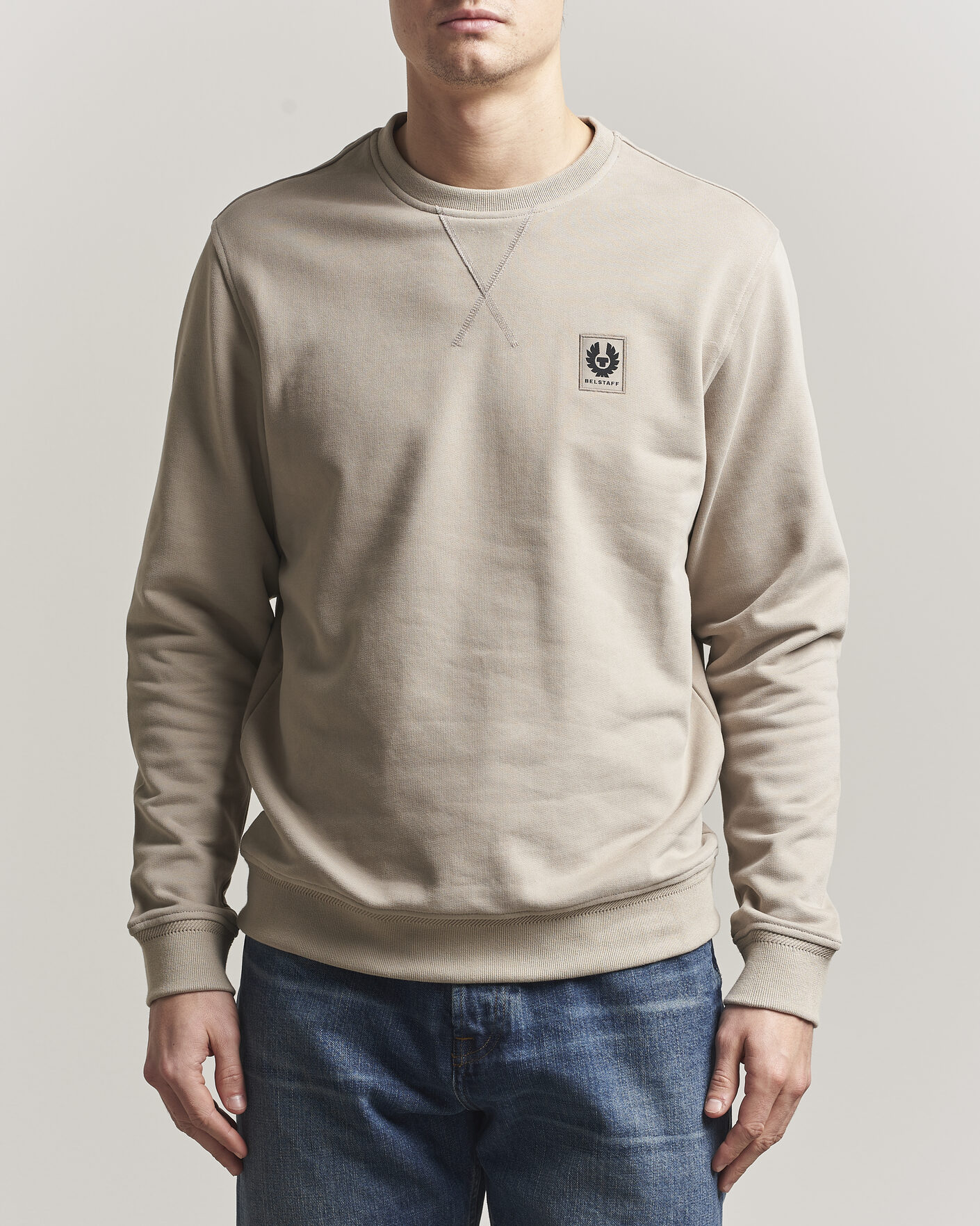 Uomini | Maglieria | Belstaff | Signature Crew Neck Sweatshirt Dark Sand