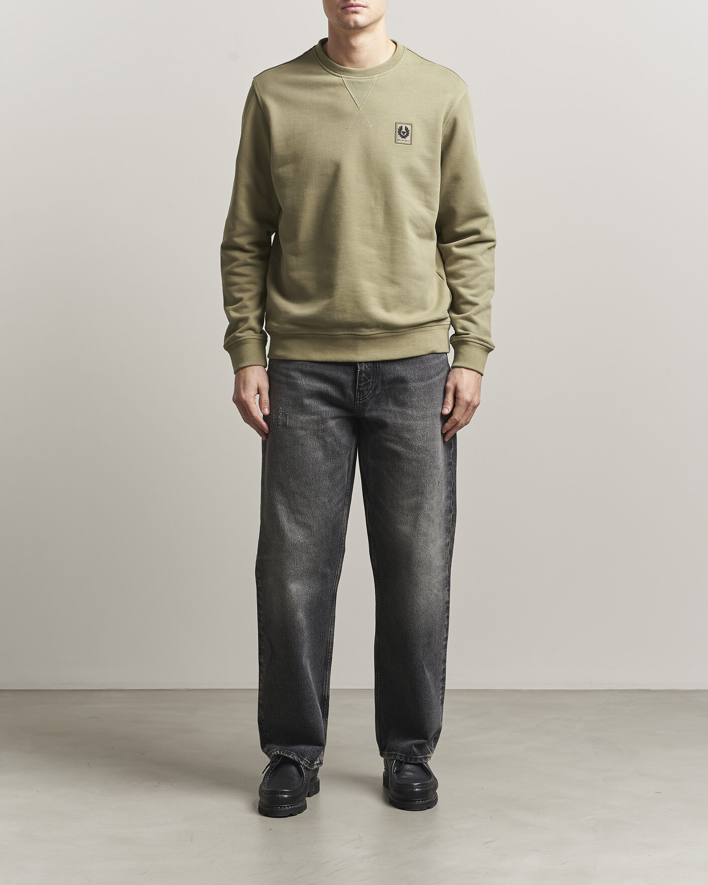 Uomini | Maglieria | Belstaff | Signature Crew Neck Sweatshirt Fatigue Green