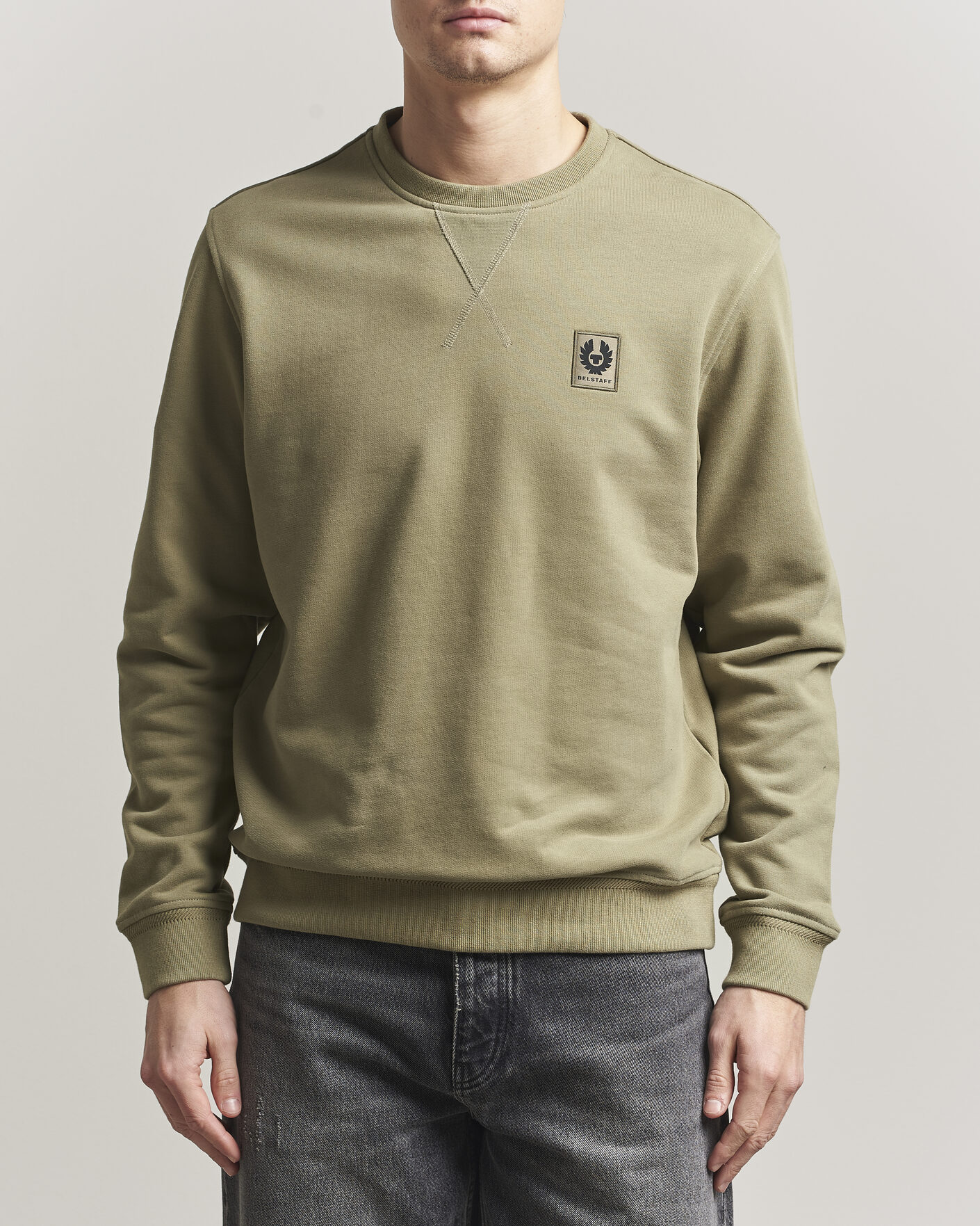 Uomini | Maglieria | Belstaff | Signature Crew Neck Sweatshirt Fatigue Green
