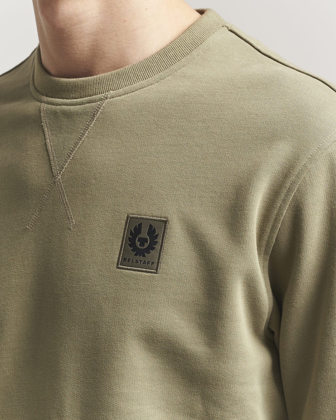 Uomini | Maglieria | Belstaff | Signature Crew Neck Sweatshirt Fatigue Green