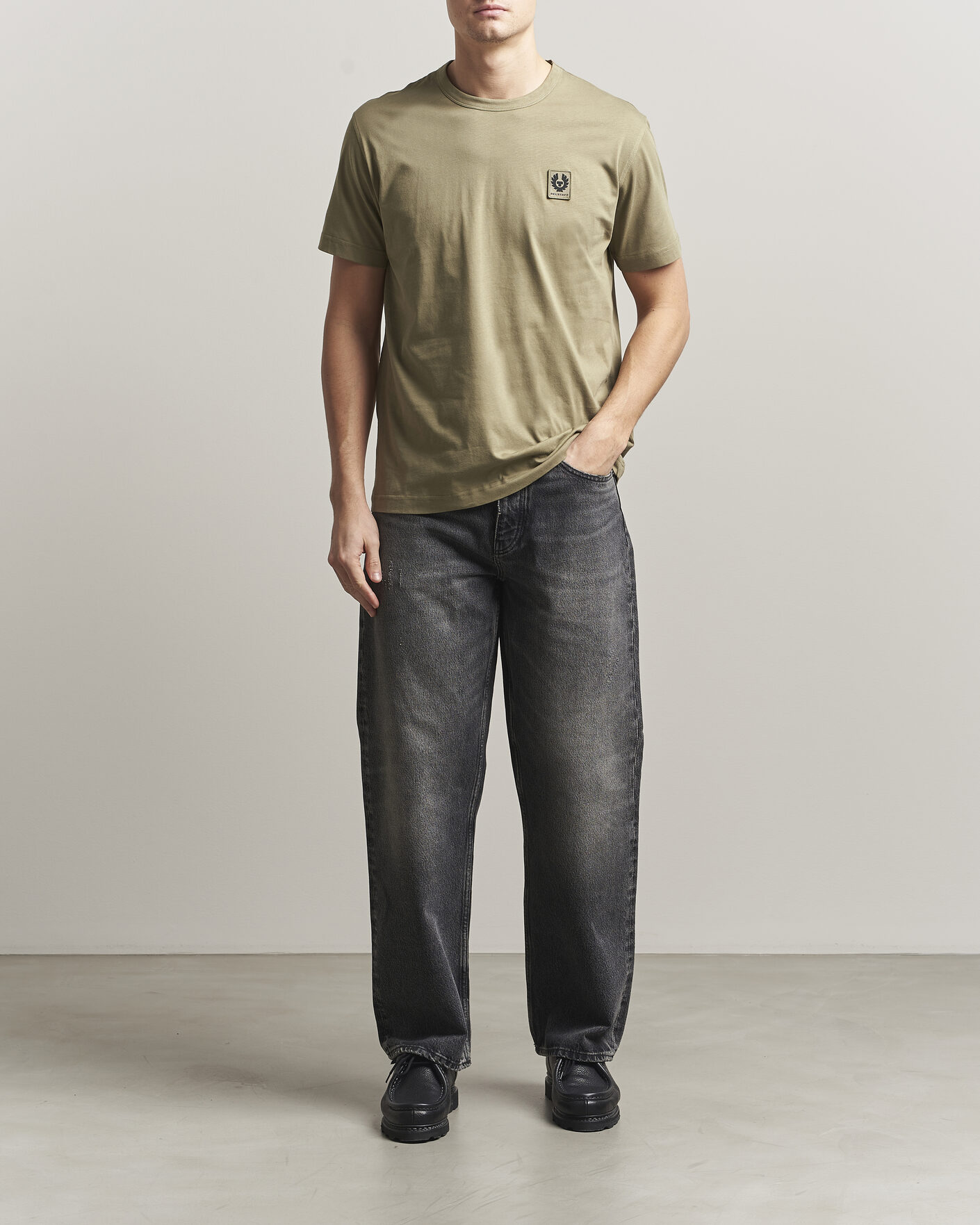Uomini | T-shirt | Belstaff | Signature Crew Neck T-Shirt Fatigue Green