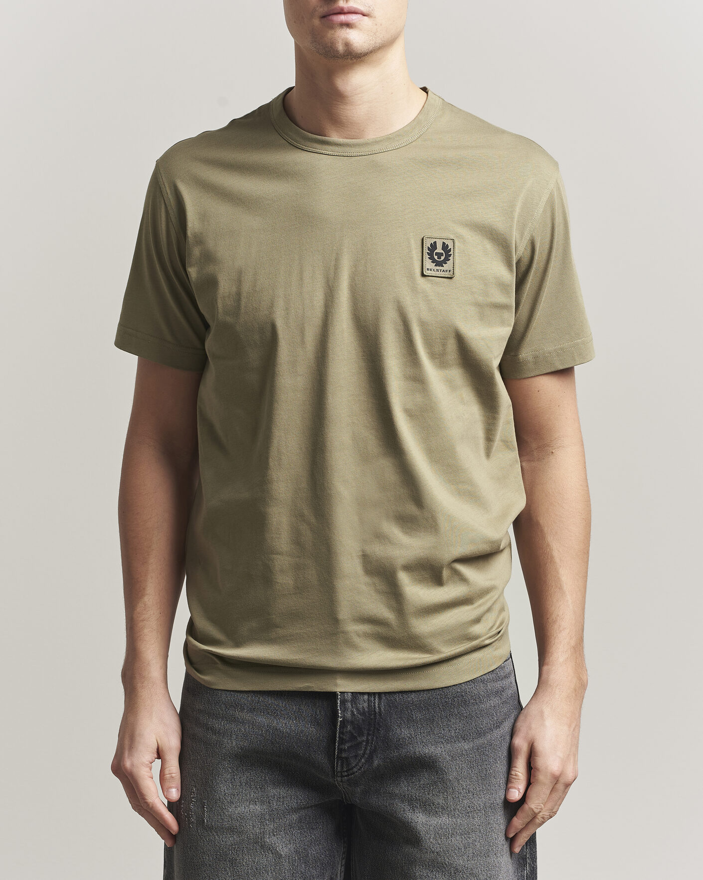 Uomini | T-shirt | Belstaff | Signature Crew Neck T-Shirt Fatigue Green