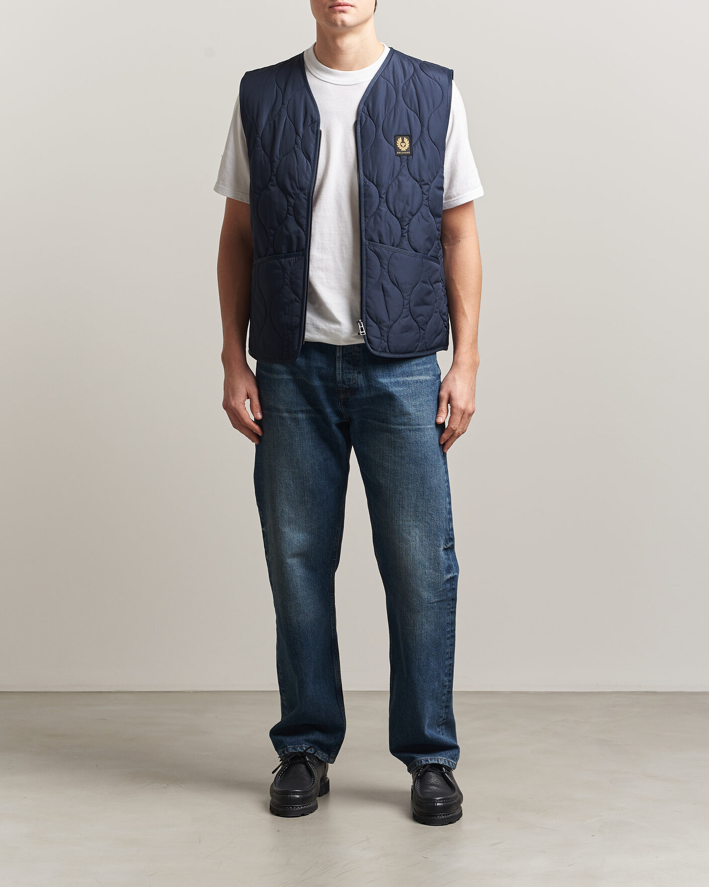 Uomini | Gilet | Belstaff | Base Gilet Dark Ink