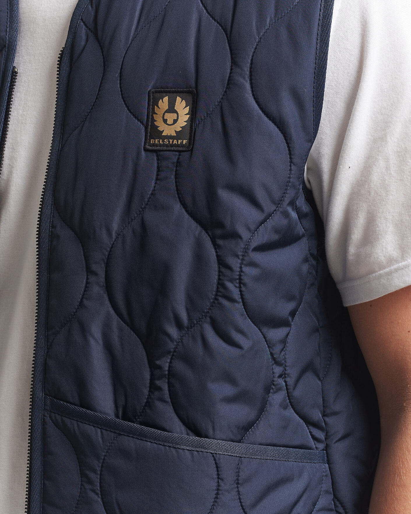 Uomini | Gilet | Belstaff | Base Gilet Dark Ink