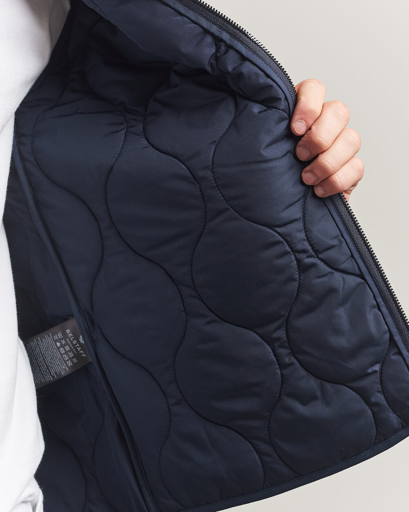 Uomini | Gilet | Belstaff | Base Gilet Dark Ink