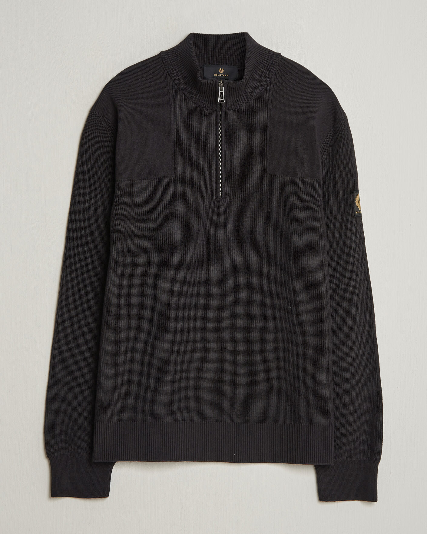 Uomini | Maglieria | Belstaff | Commander Half Zip Black
