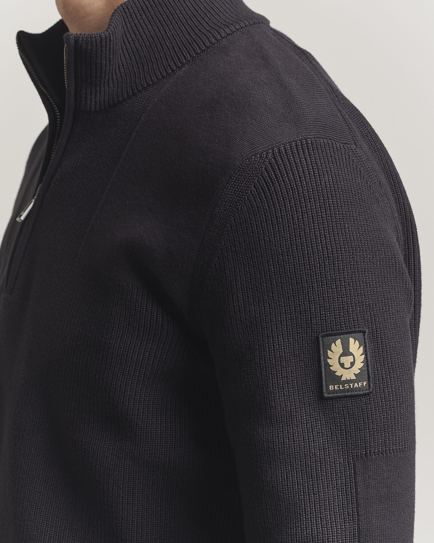 Uomini | Maglieria | Belstaff | Commander Half Zip Black