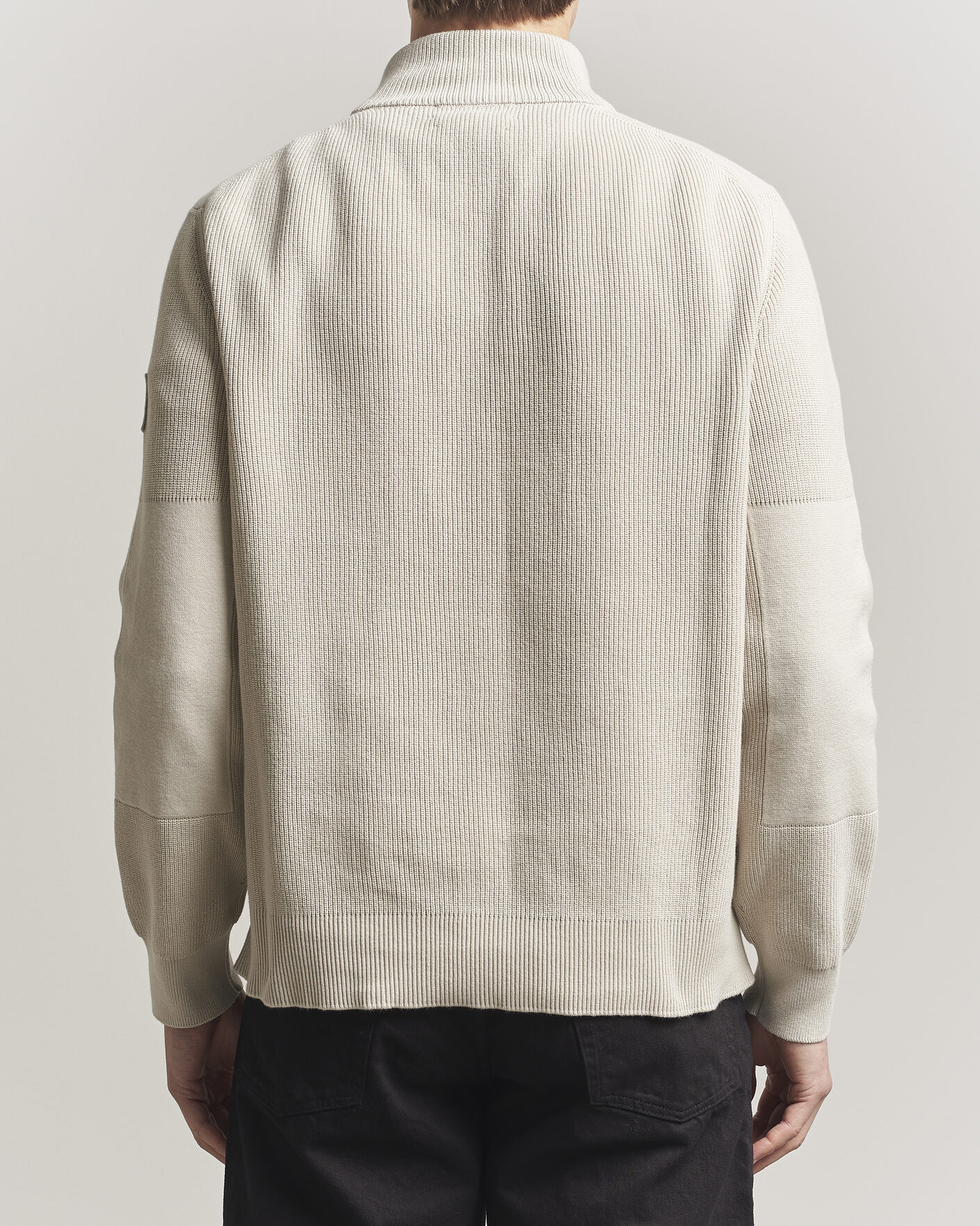 Uomini | Maglieria | Belstaff | Commander Half Zip Silver Birch