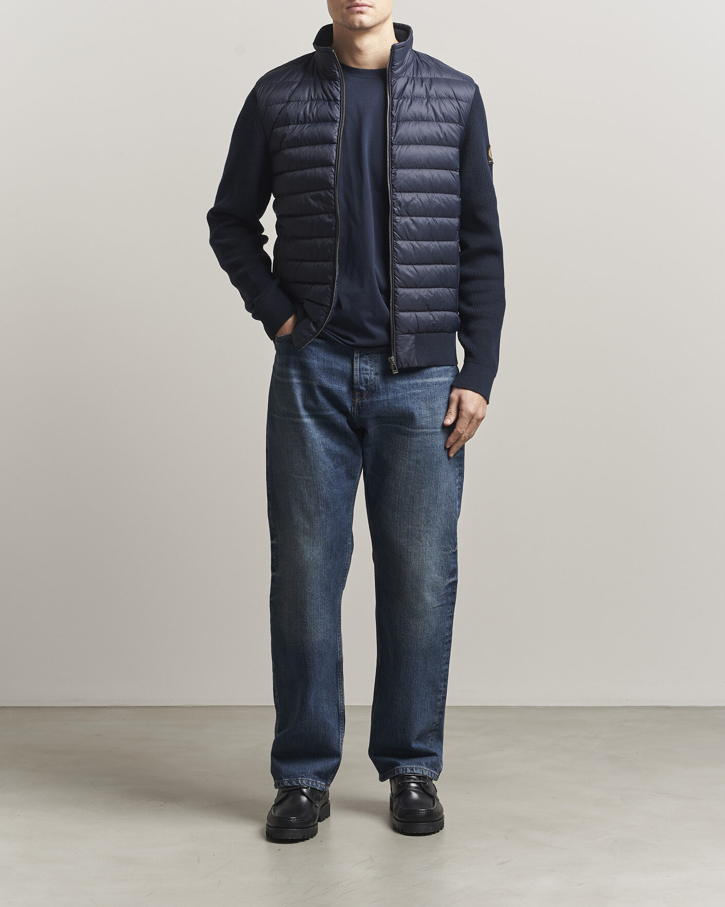 Uomini | Giacche | Belstaff | Control Hybrid Jacket Dark Ink