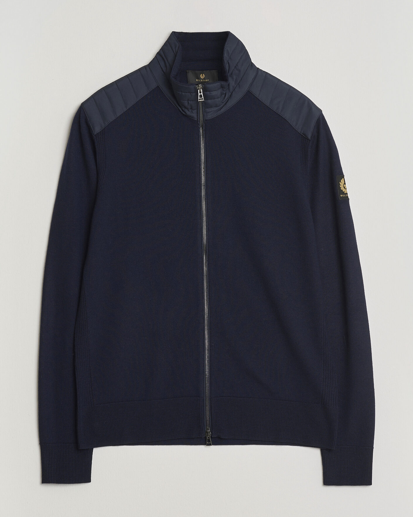 Uomini | Maglieria | Belstaff | Kelby Knitted Full Zip Dark Ink