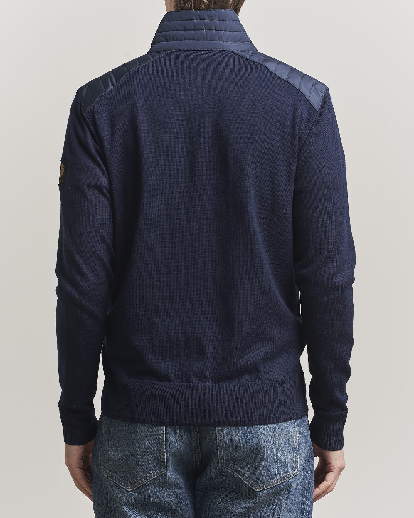 Uomini | Maglieria | Belstaff | Kelby Knitted Full Zip Dark Ink