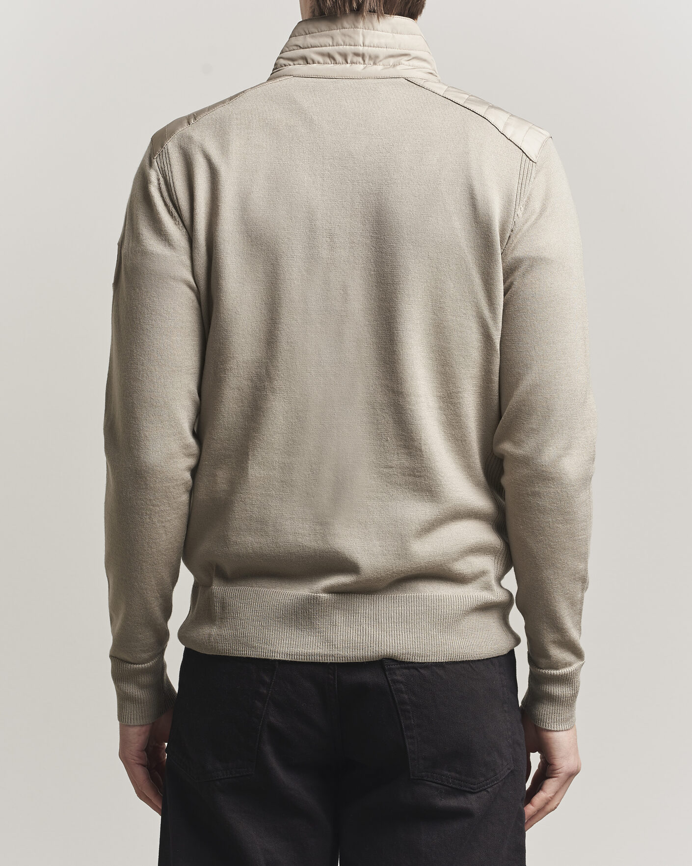 Uomini | Maglieria | Belstaff | Klimington Knitted Half Zip Dark Sand