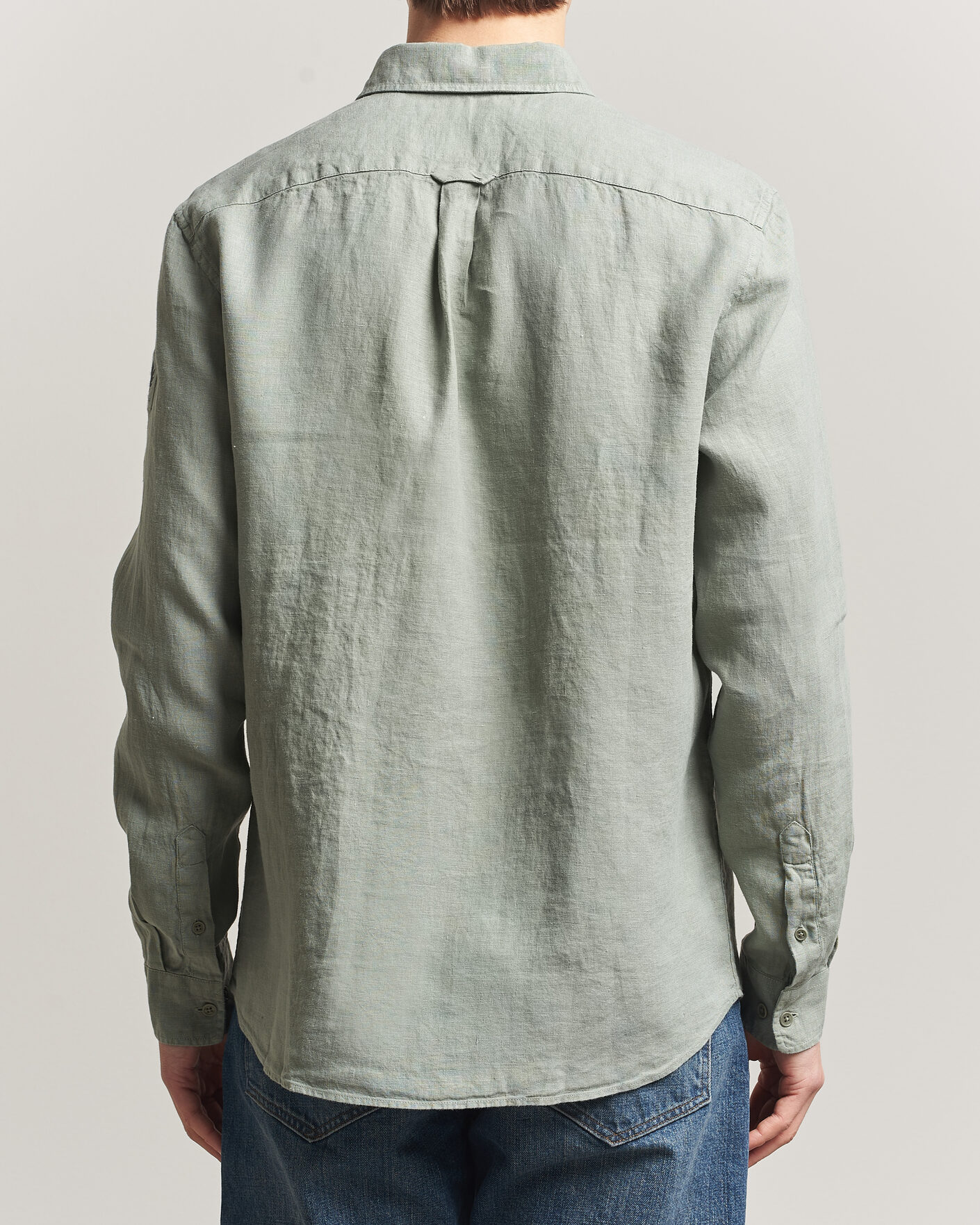 Uomini | Camicie | Belstaff | Scale Linen Shirt Lichen