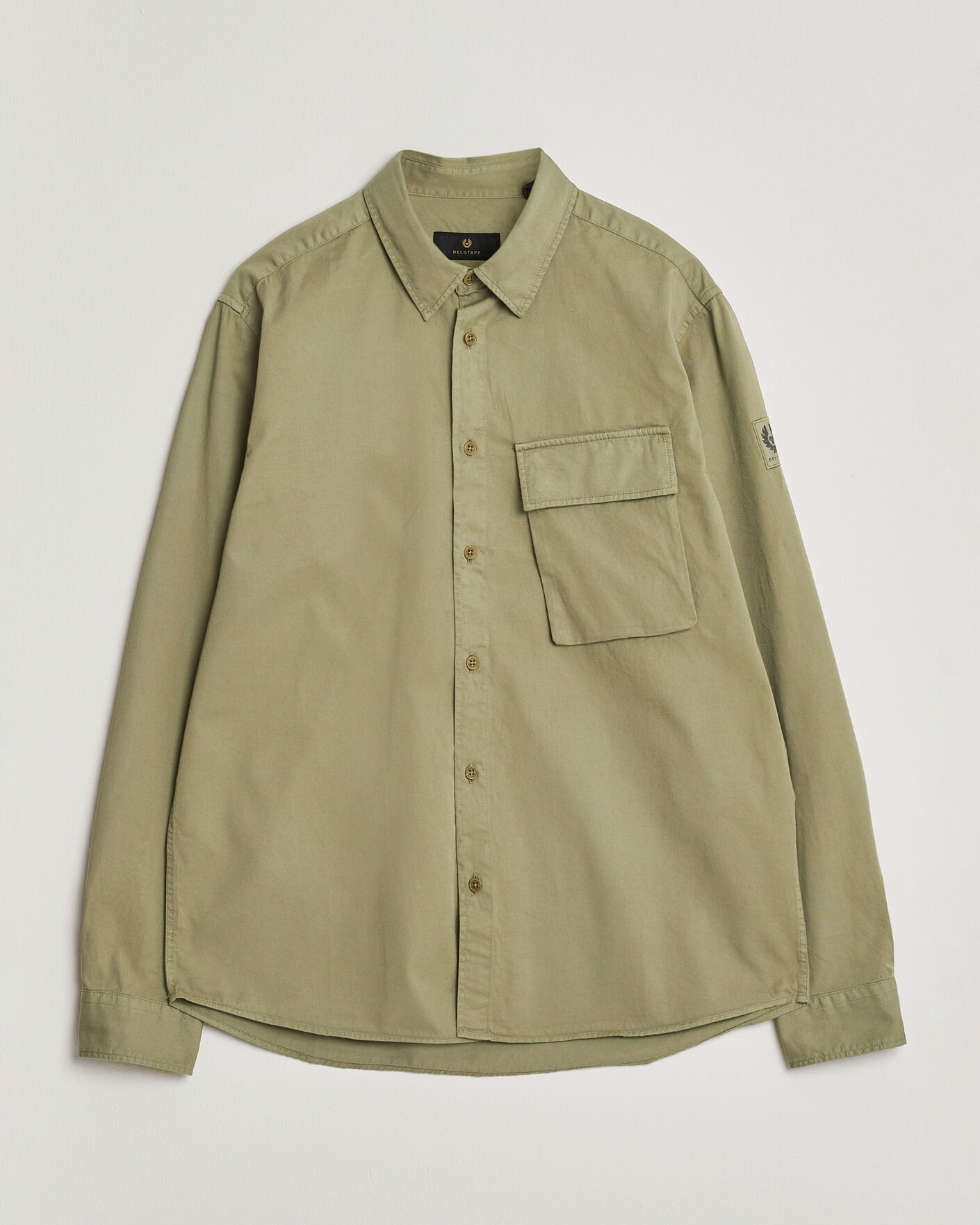Uomini | Camicie | Belstaff | Scale Pocket Shirt Fatigue Green