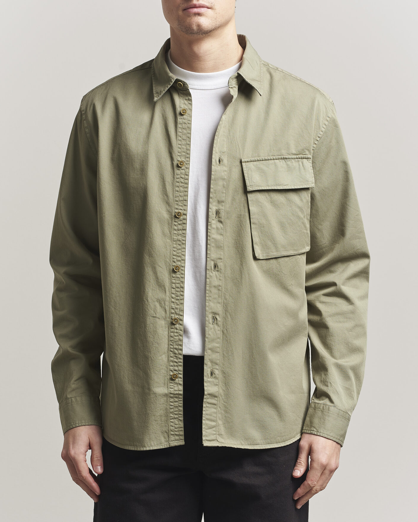 Uomini | Camicie | Belstaff | Scale Pocket Shirt Fatigue Green