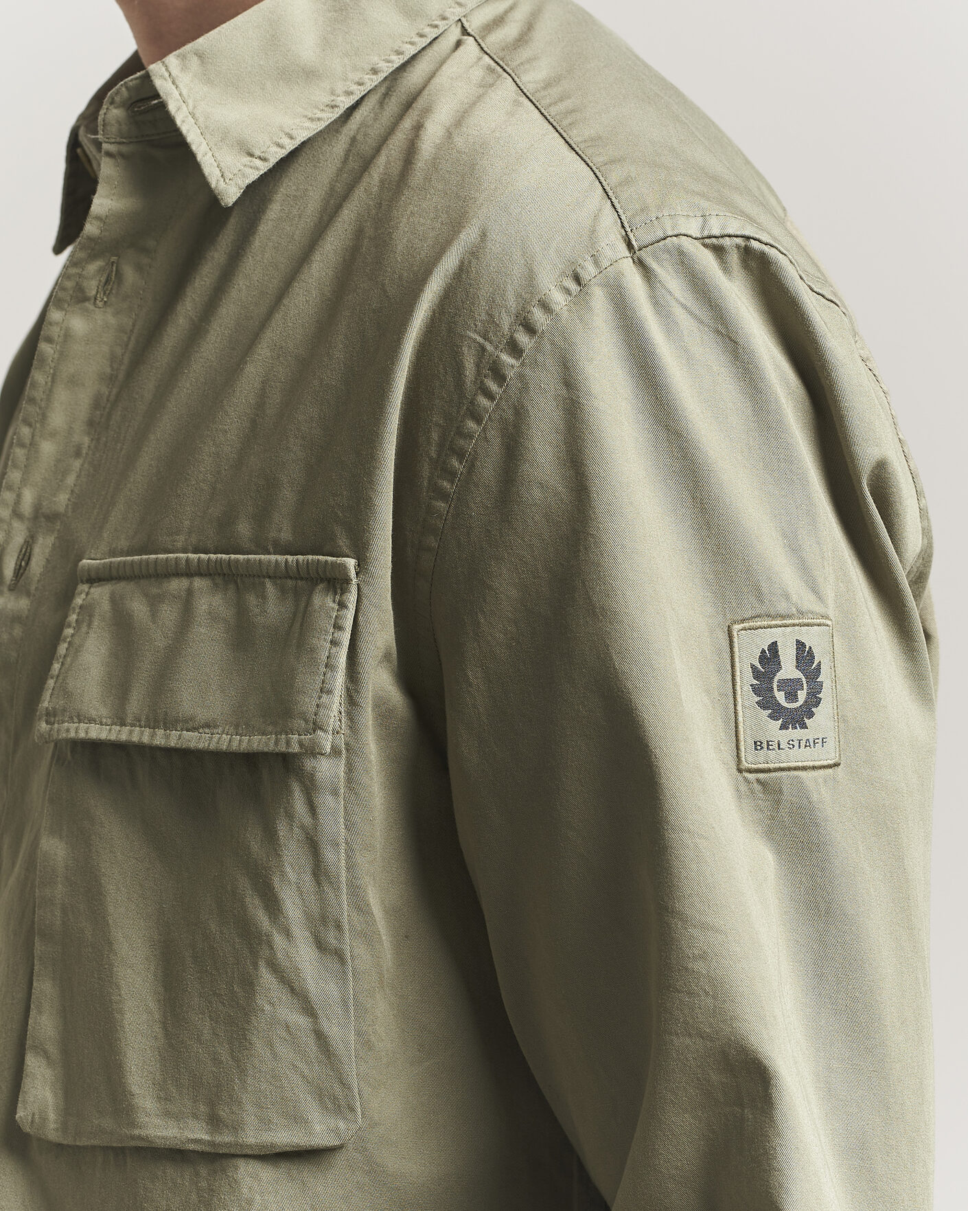 Uomini | Camicie | Belstaff | Scale Pocket Shirt Fatigue Green