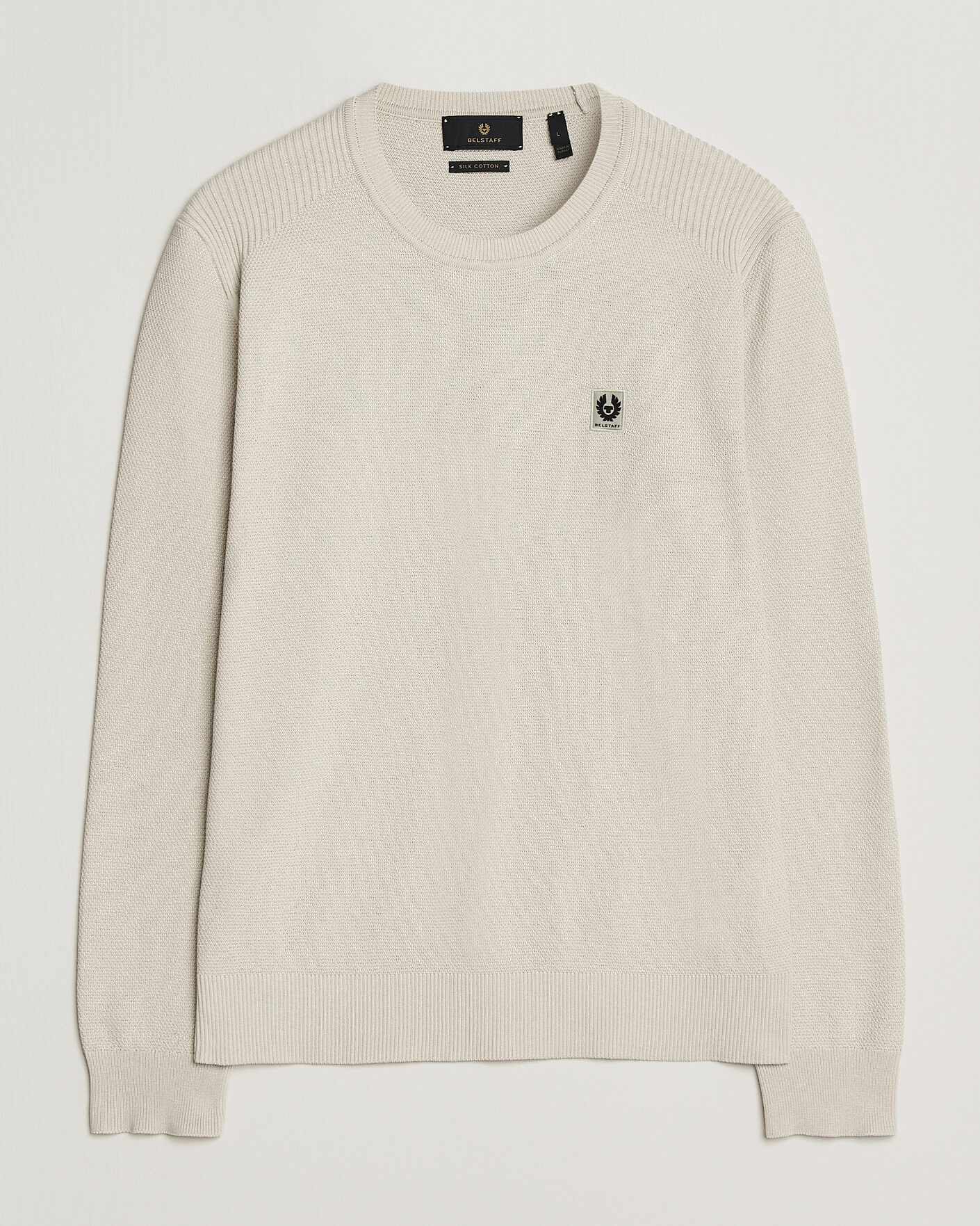 Uomini | Maglieria | Belstaff | Coast Knitted Crew Neck Silver Birch