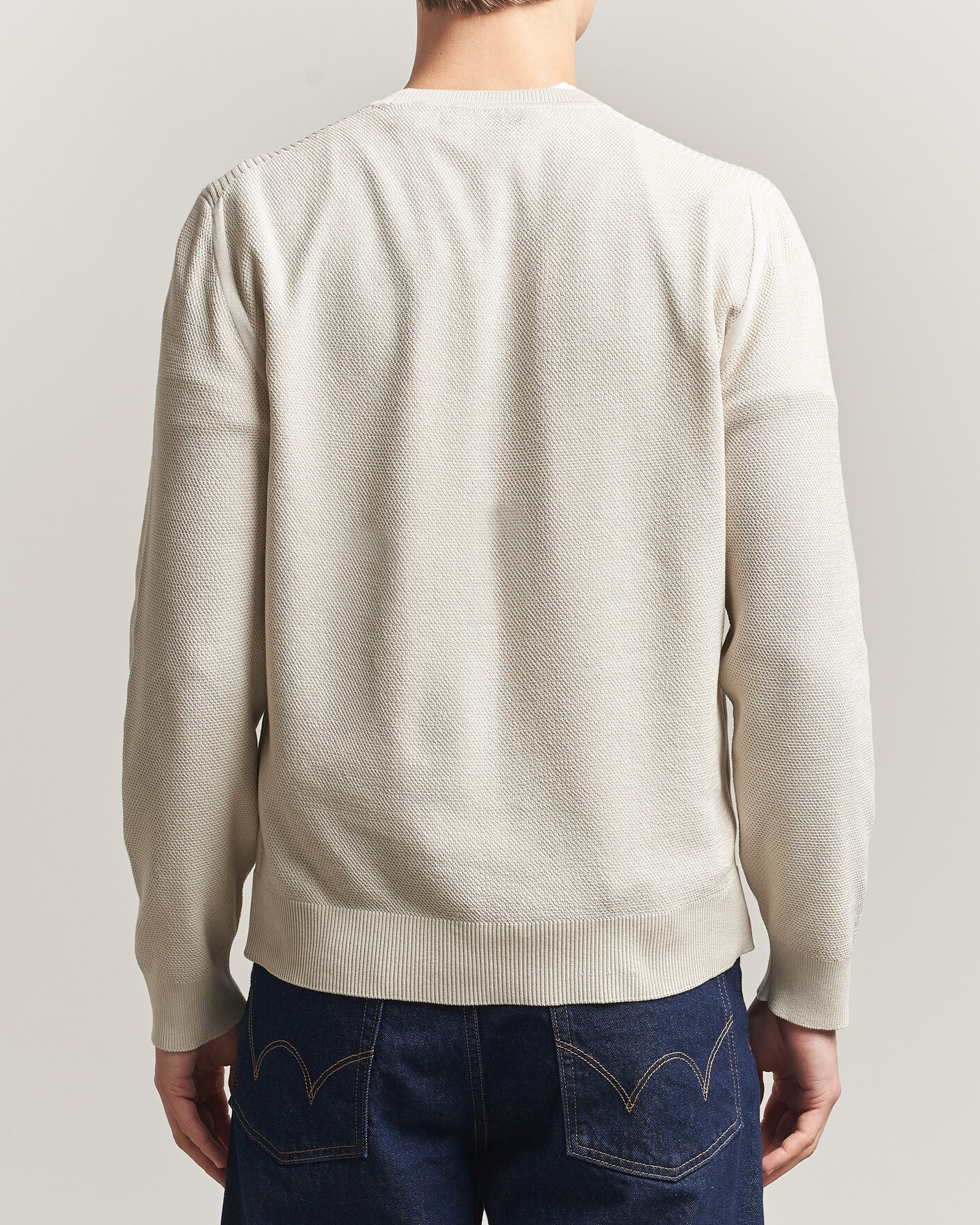 Uomini | Maglieria | Belstaff | Coast Knitted Crew Neck Silver Birch