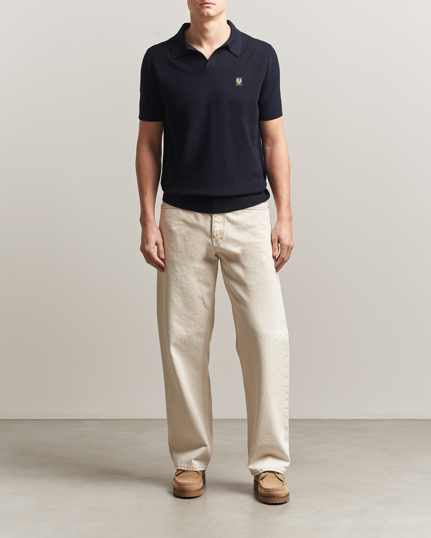 Uomini | Polo | Belstaff | Coast Knitted Polo Dark Ink