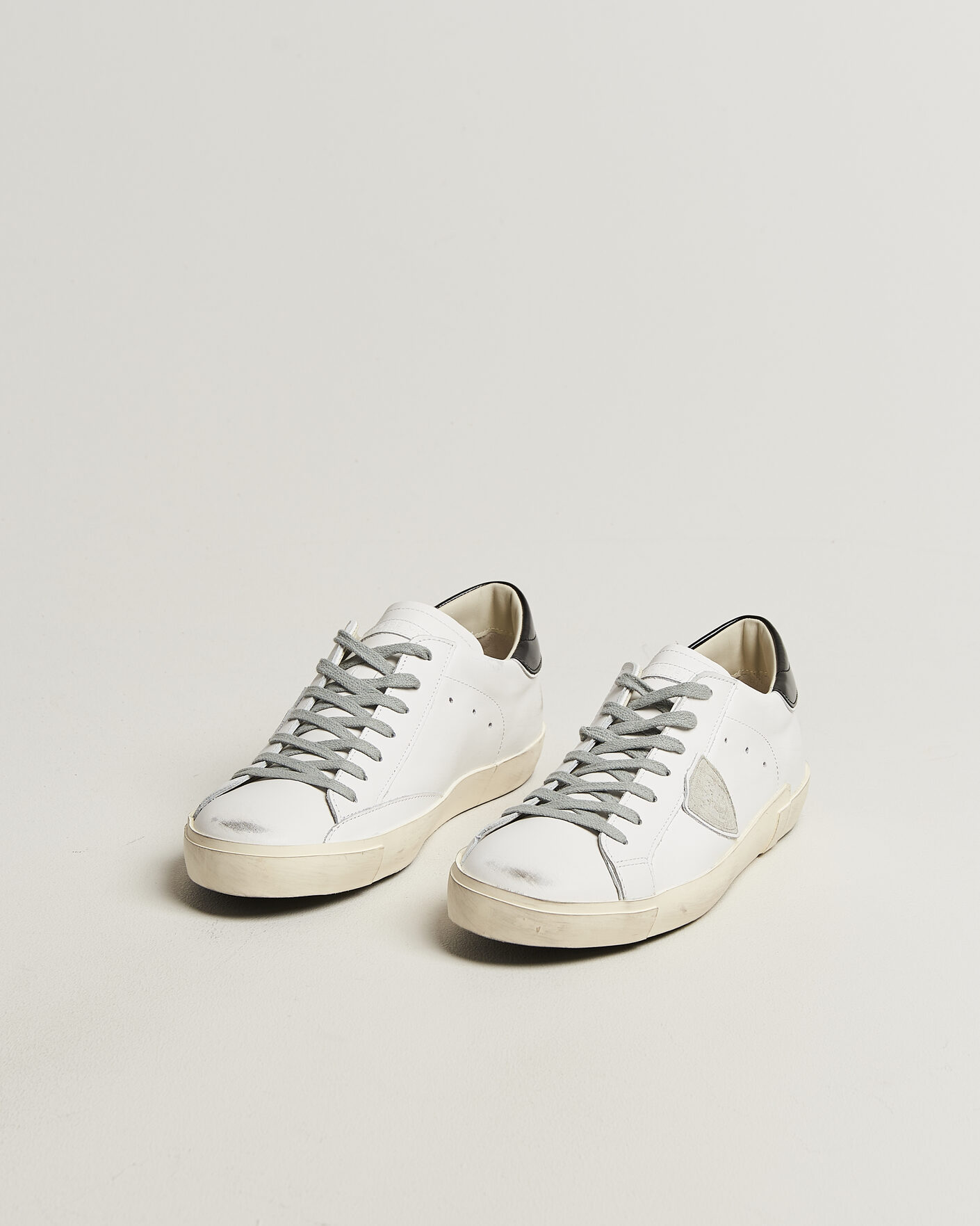 Uomini | Sneakers | Philippe Model | PRSX Low Top Canvas Mix Sneaker White/Black