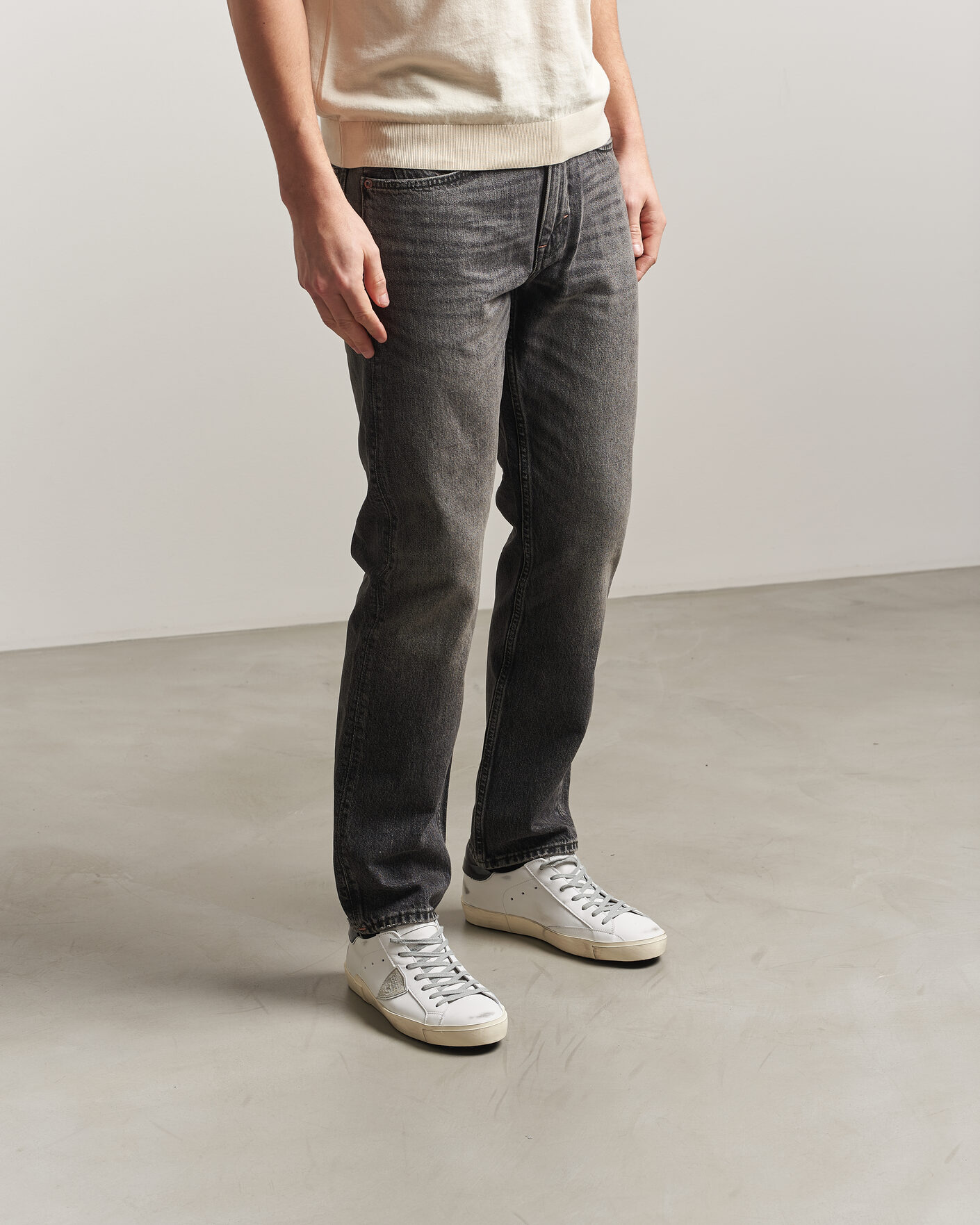 Uomini | Sneakers | Philippe Model | PRSX Low Top Canvas Mix Sneaker White/Black