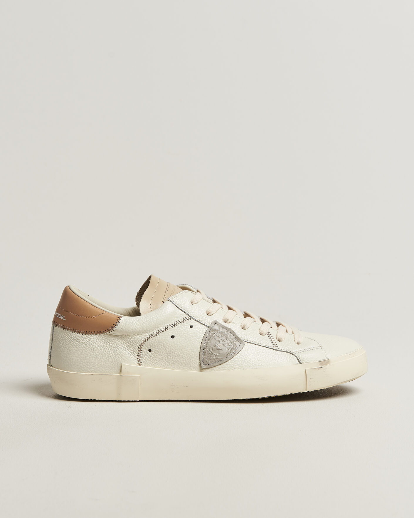 Uomini | Sneakers | Philippe Model | PRSX Low Top Canvas Mix Sneaker White/Beige