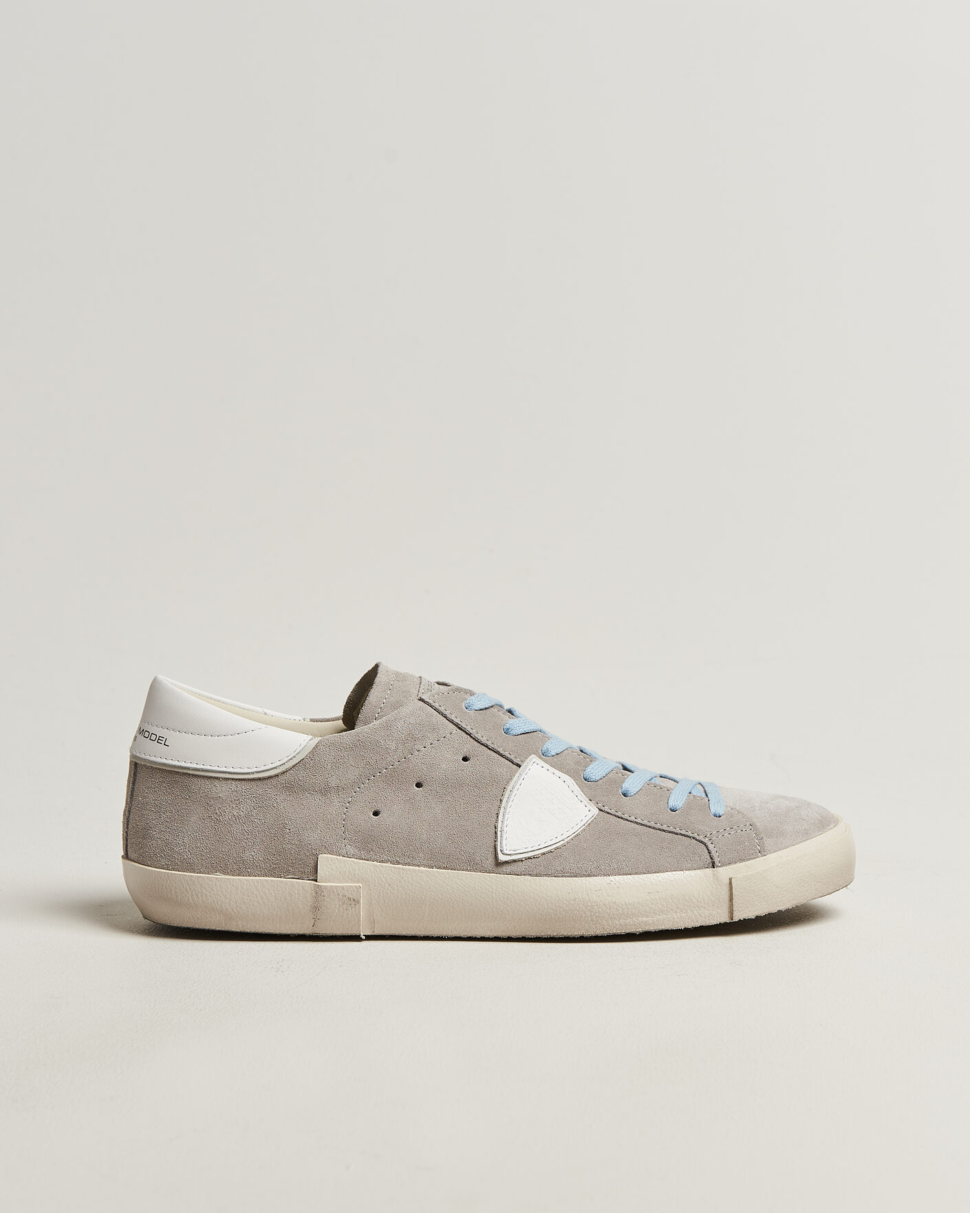 Uomini | Sneakers | Philippe Model | PRSX Low Top Canvas Mix Sneaker Grey/White