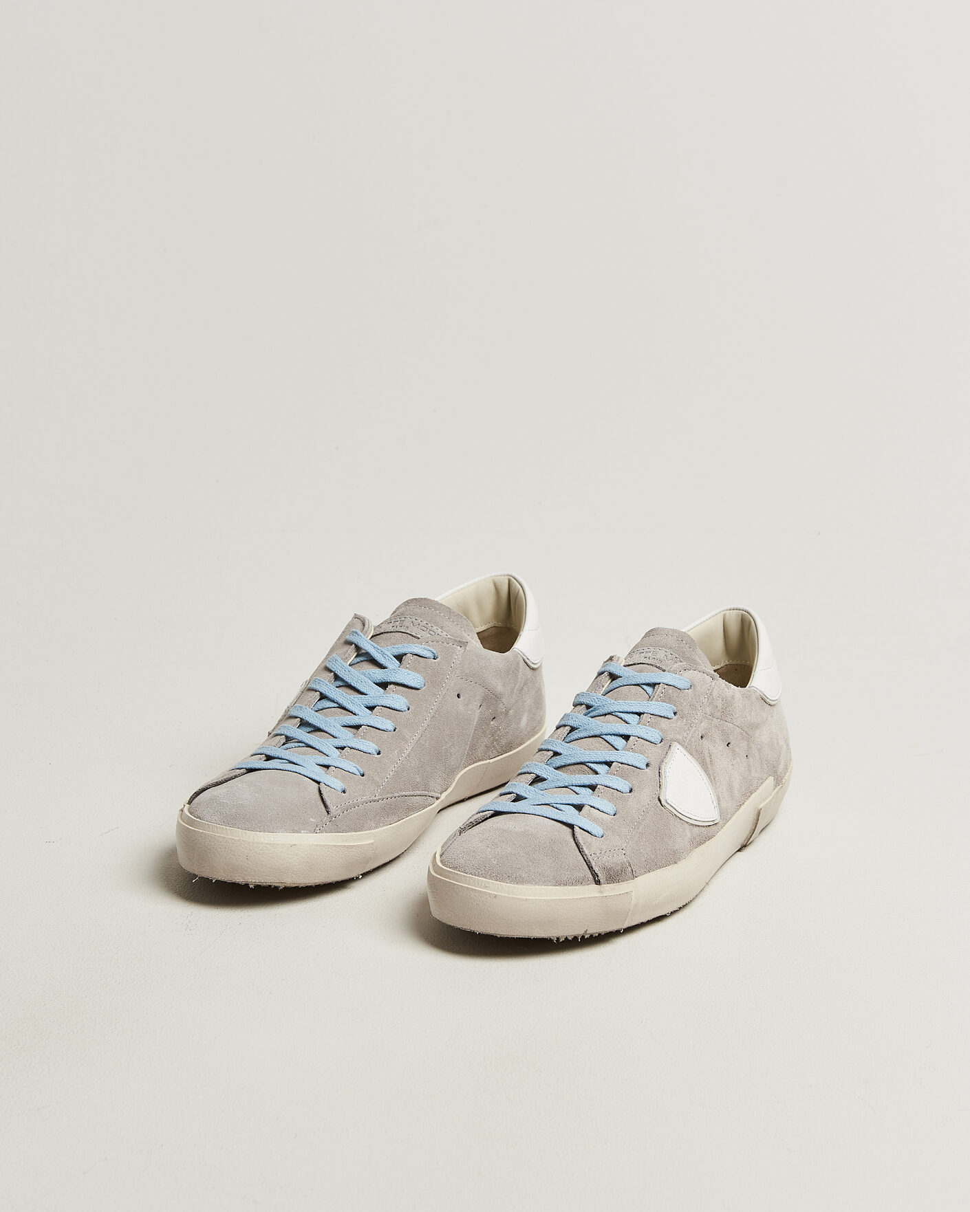 Uomini | Sneakers | Philippe Model | PRSX Low Top Canvas Mix Sneaker Grey/White