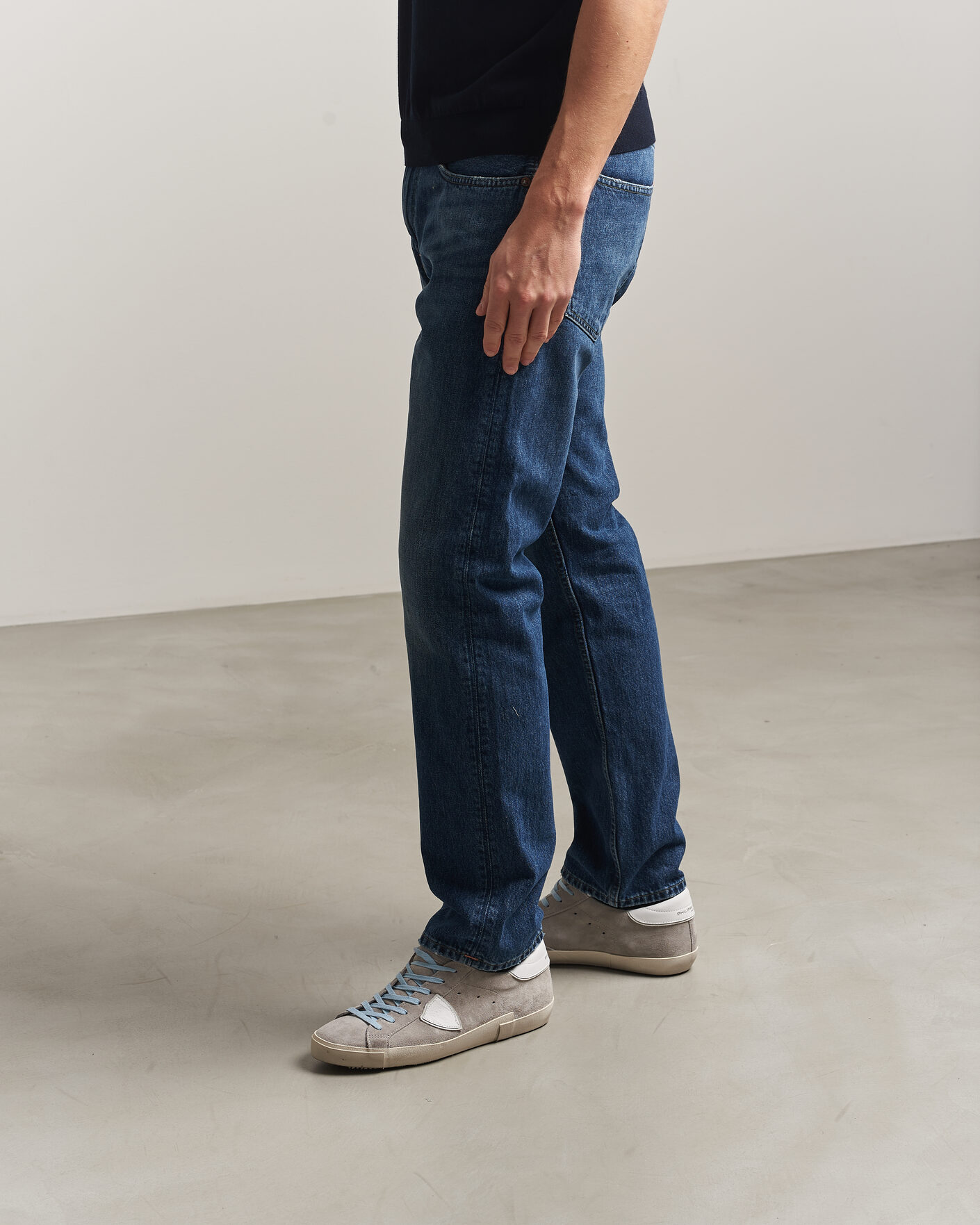 Uomini | Sneakers | Philippe Model | PRSX Low Top Canvas Mix Sneaker Grey/White