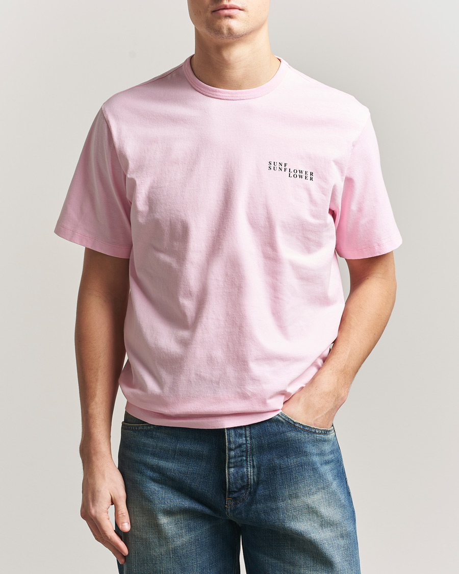 Uomini | T-shirt | Sunflower | Logo T-Shirt Pink