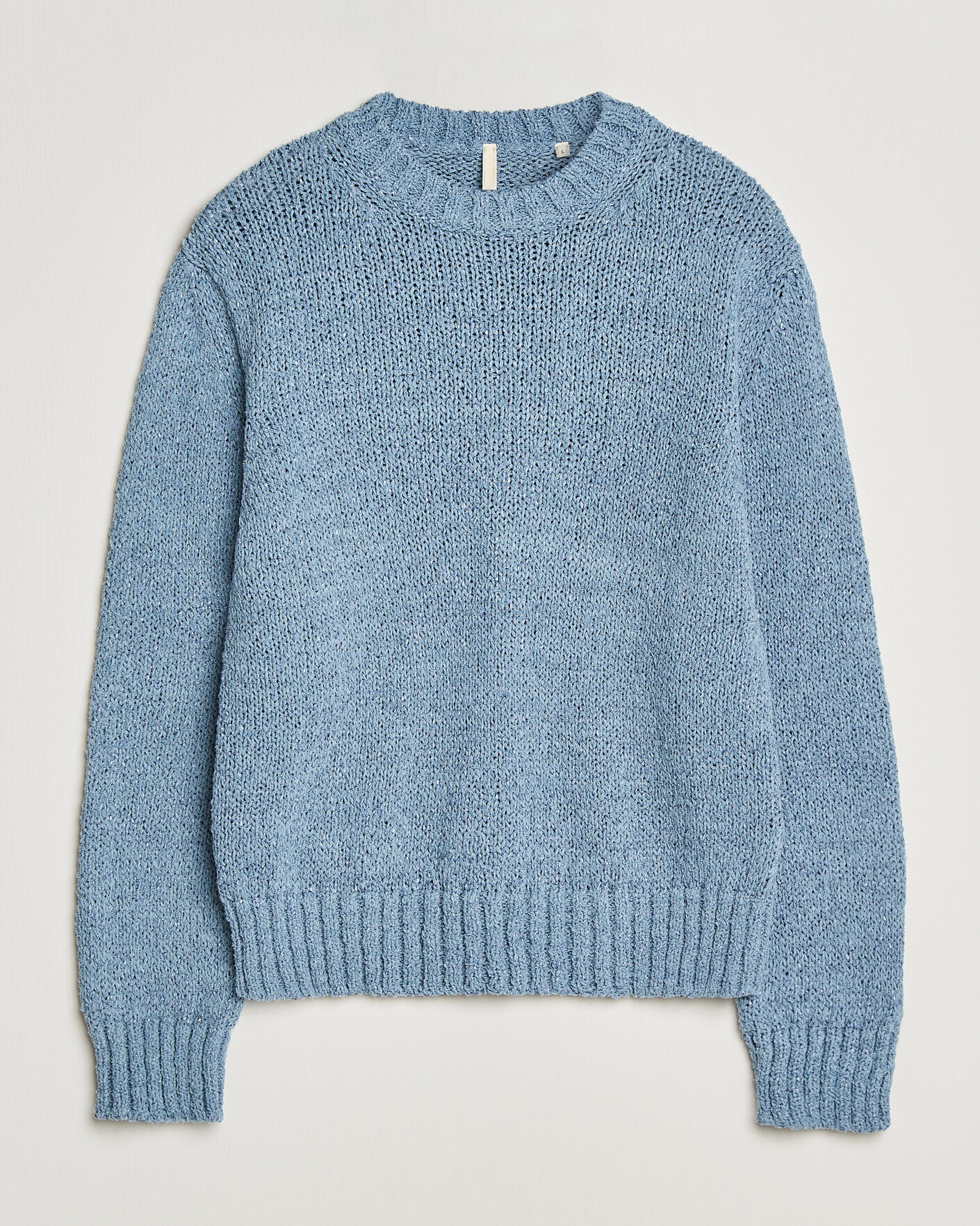 Uomini | Maglieria | Sunflower | Frederik Cotton Blend Sweater Light Blue
