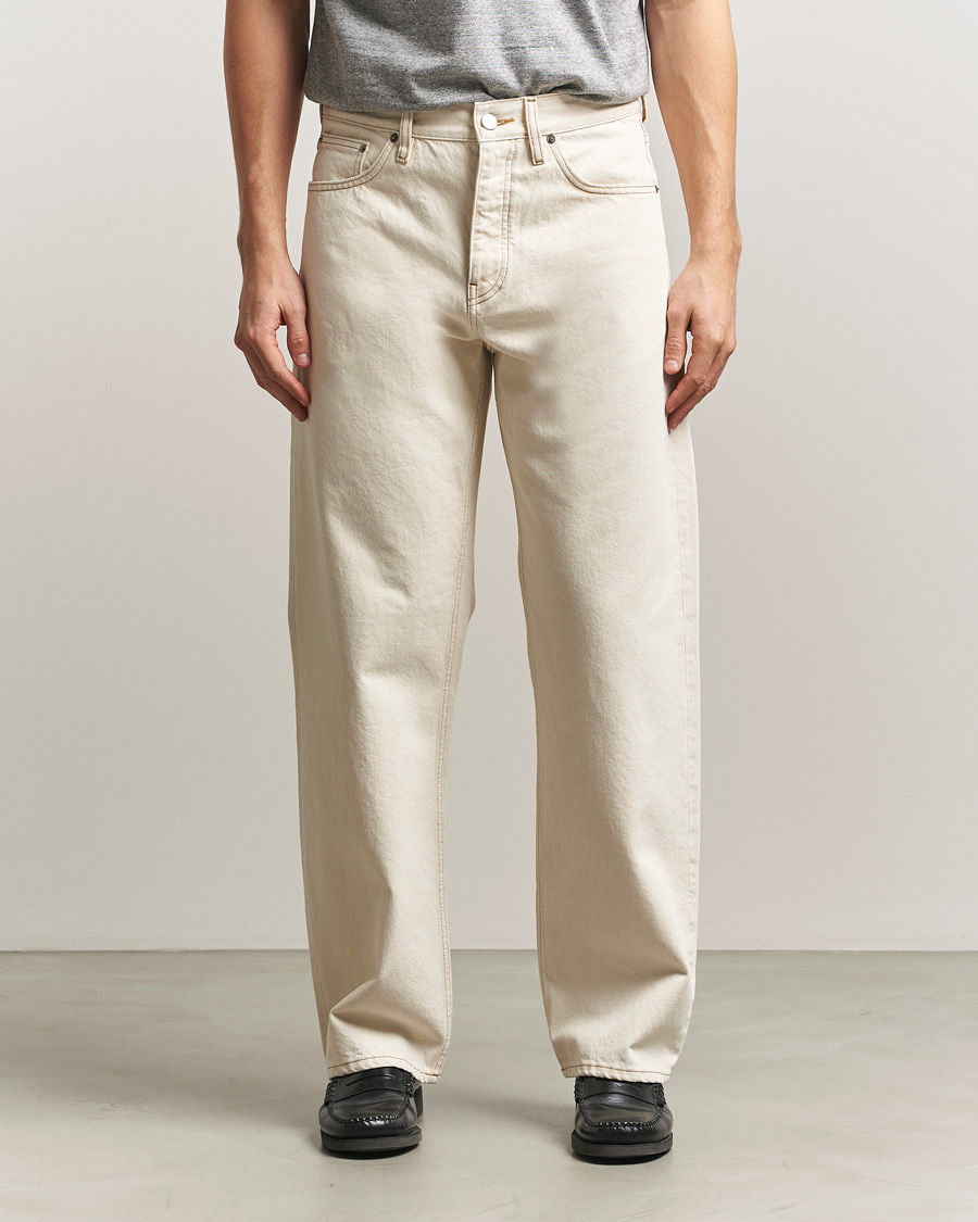 Uomini | Jeans | Sunflower | Loose Jeans Ecru Contrast