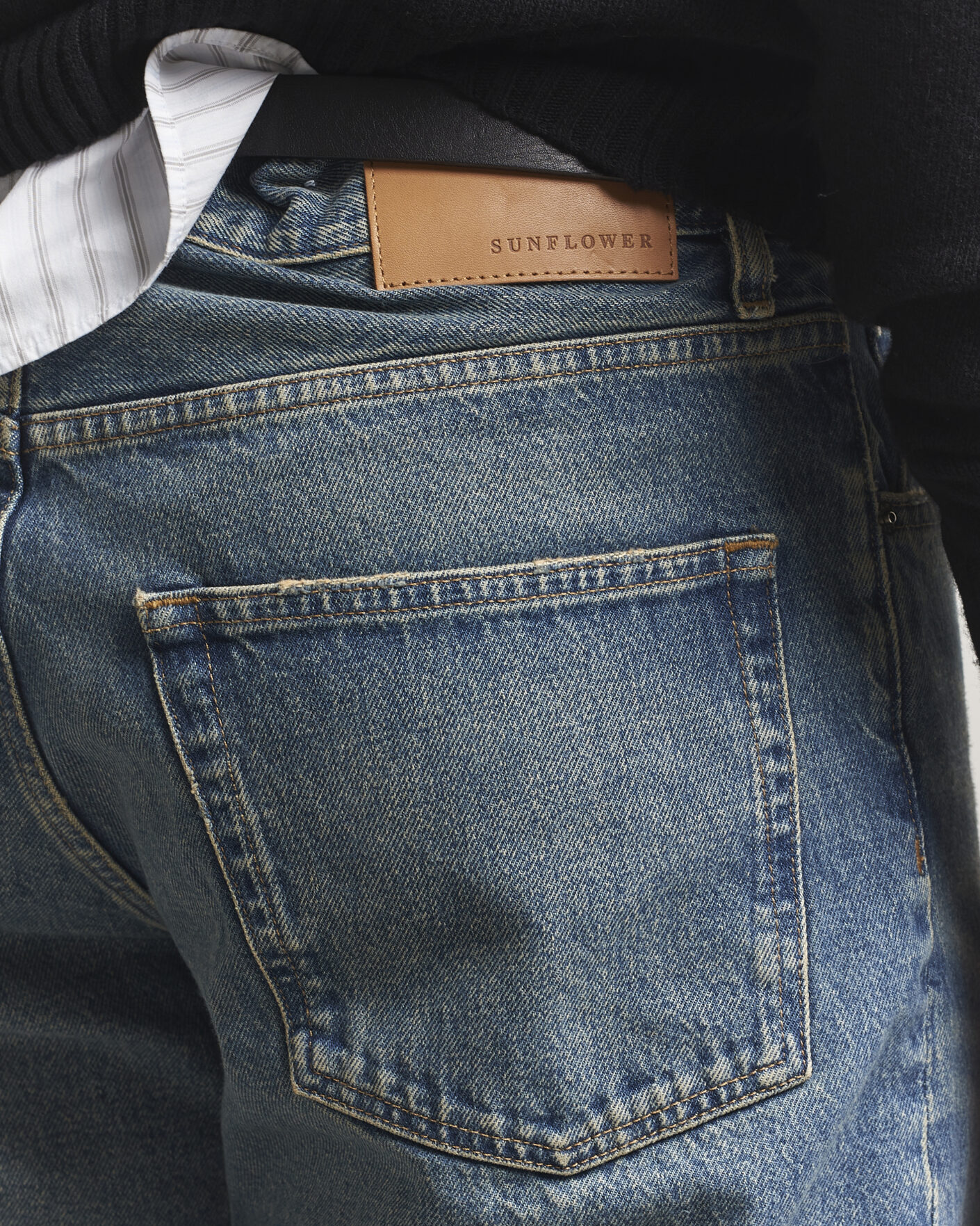 Uomini | Jeans | Sunflower | Loose Jeans Dark Blue Vintage