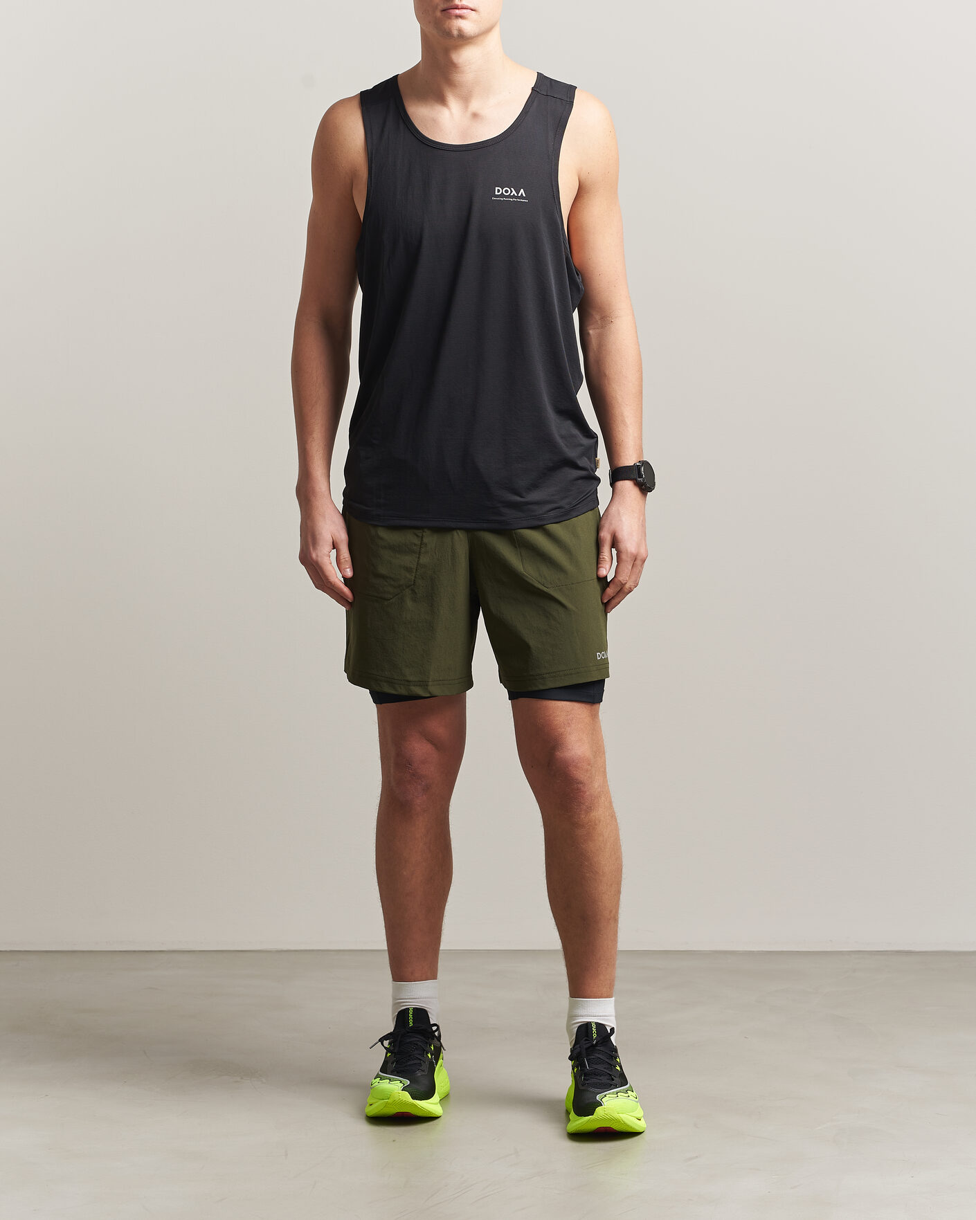 Uomini | T-shirt | DOXA | Rerun Singlet Black