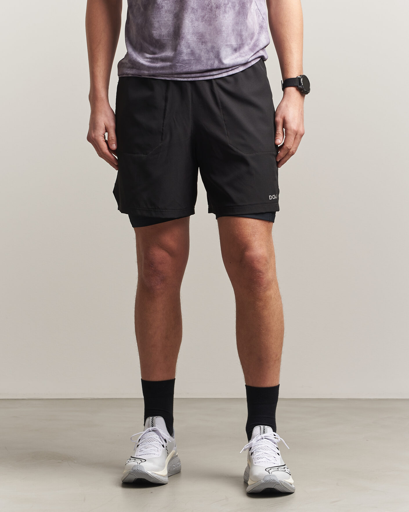 Uomini | Pantaloncini | DOXA | Rerun 2-In-1 Shorts Black
