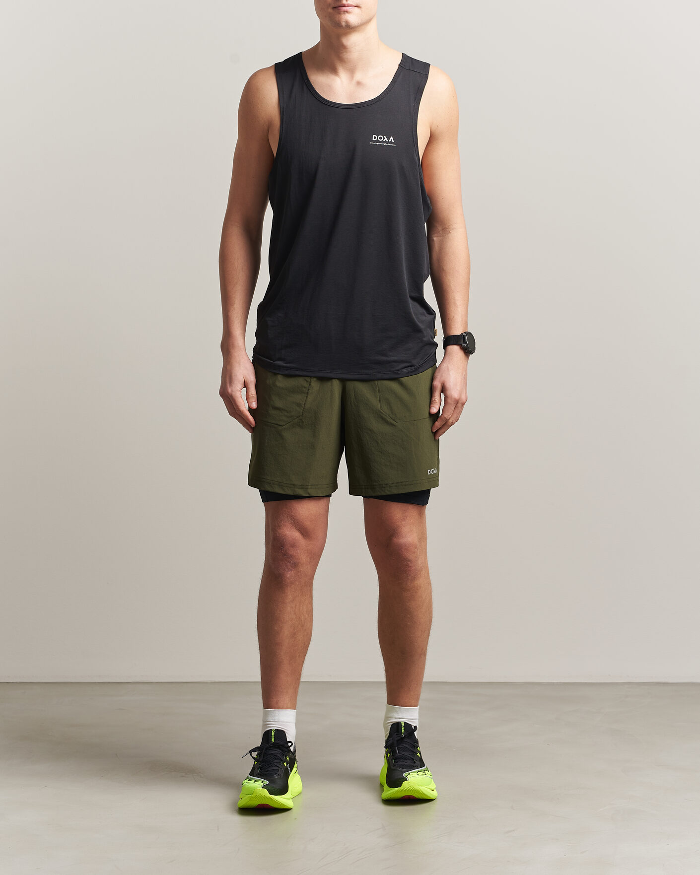 Uomini | Pantaloncini | DOXA | Rerun 2-In-1 Shorts Forest