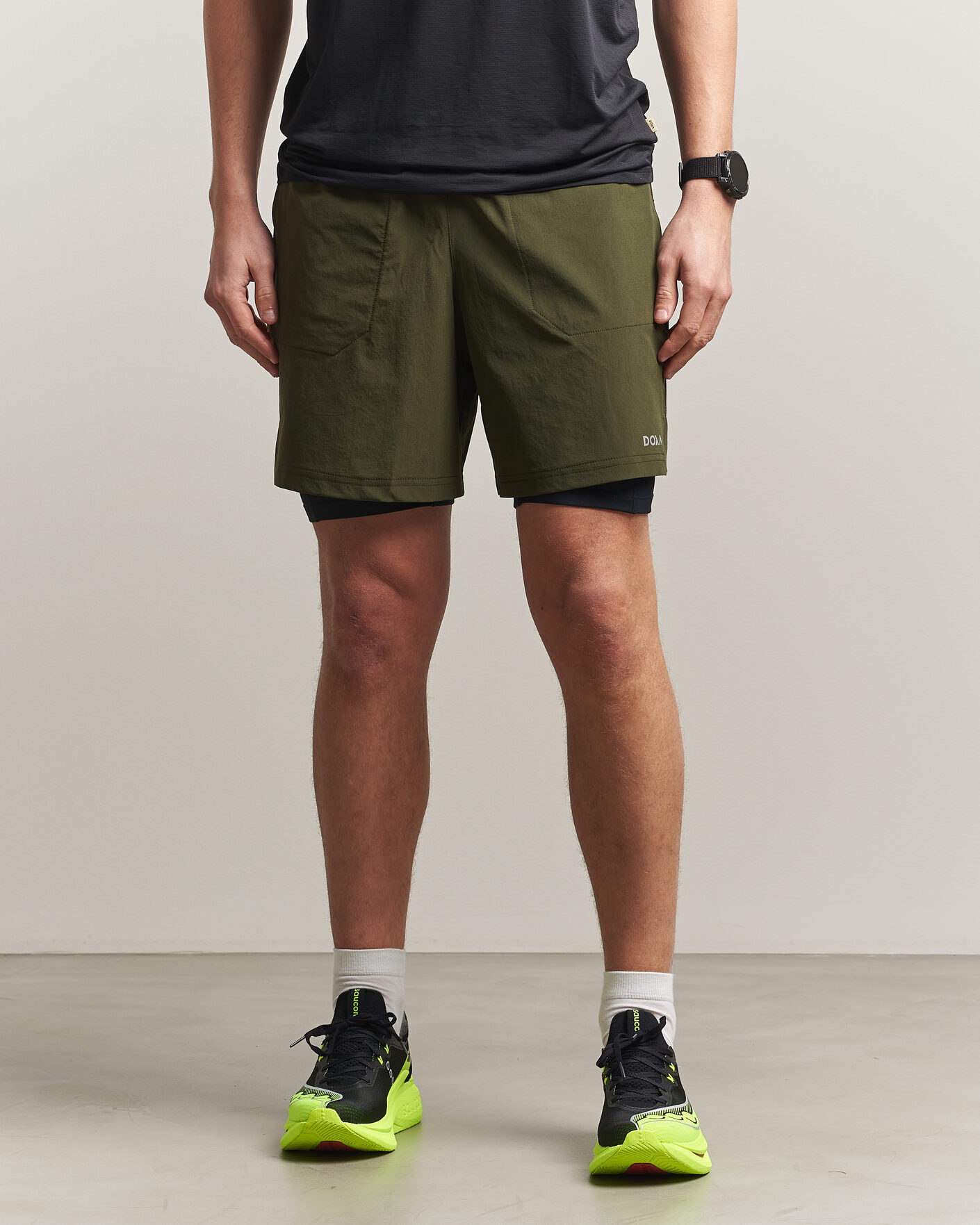 Uomini | Pantaloncini | DOXA | Rerun 2-In-1 Shorts Forest