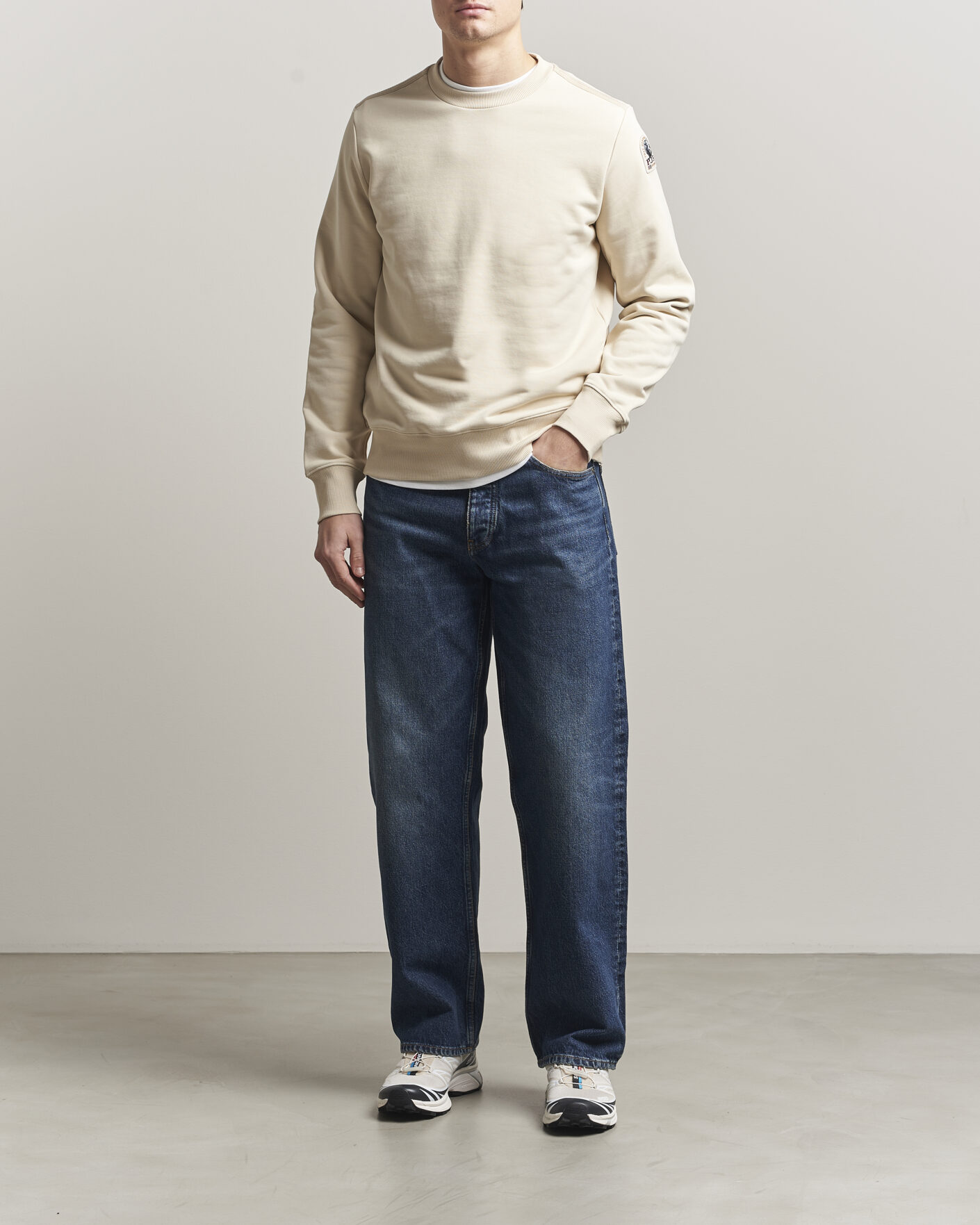 Uomini | Maglieria | Parajumpers | K2 Super Easy Crew Neck Sweatshirt Bone