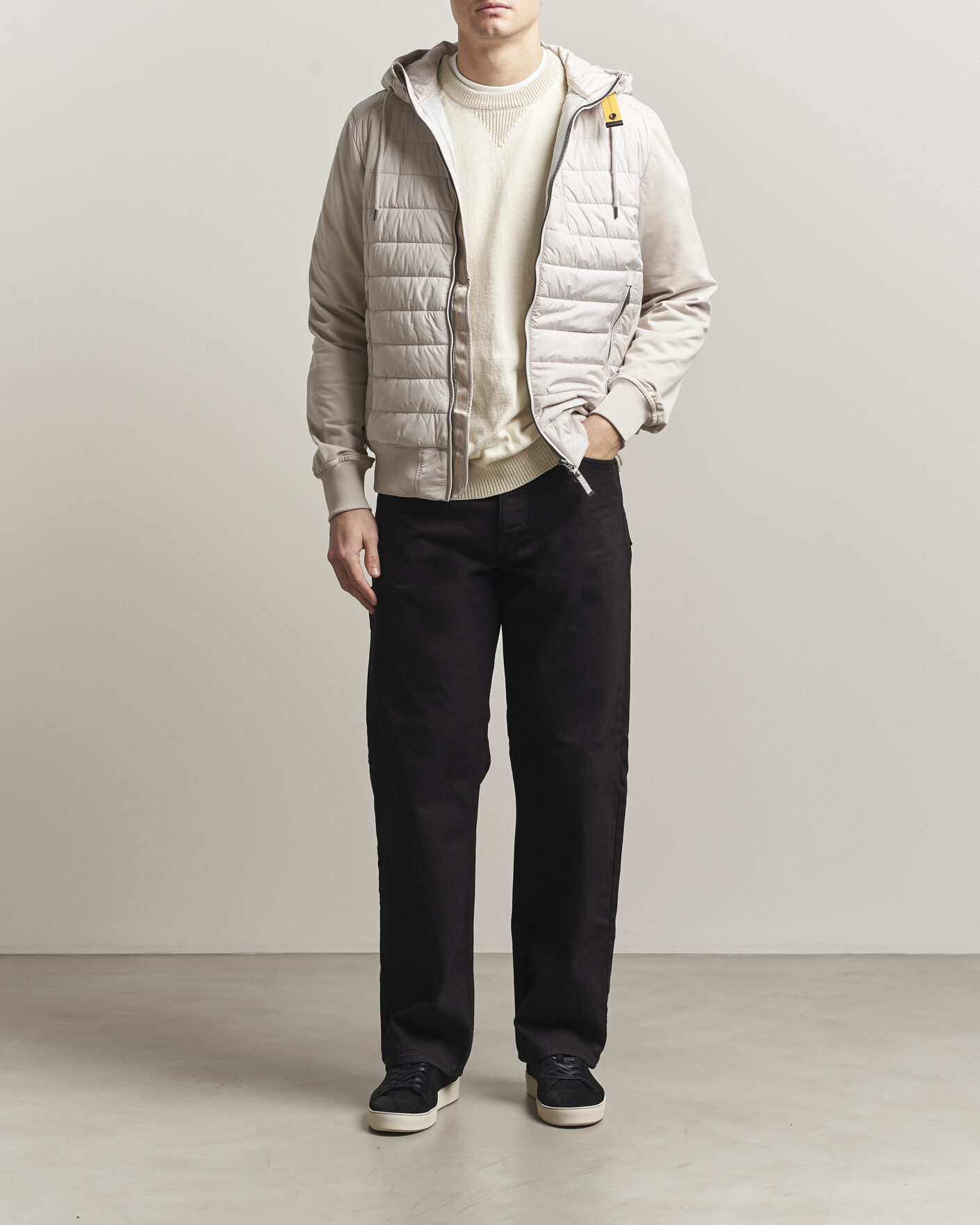 Uomini | Giacche | Parajumpers | Ivor Hybrid Hooded Jacket Pelican
