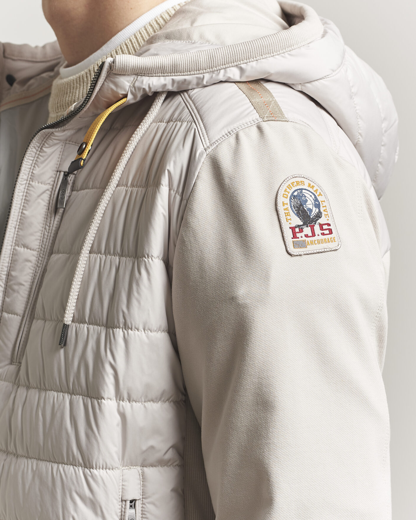 Uomini | Giacche | Parajumpers | Ivor Hybrid Hooded Jacket Pelican