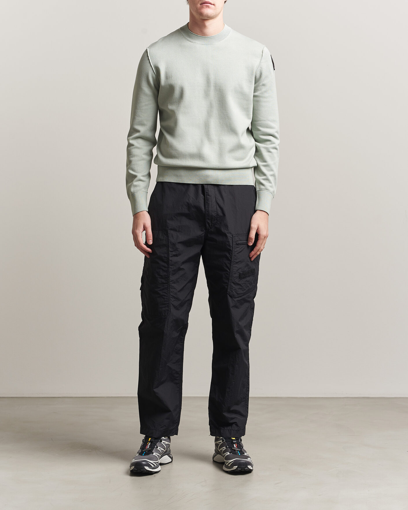 Uomini | Maglieria | Parajumpers | Basic Braw Knitted Sweater Fresh Grey