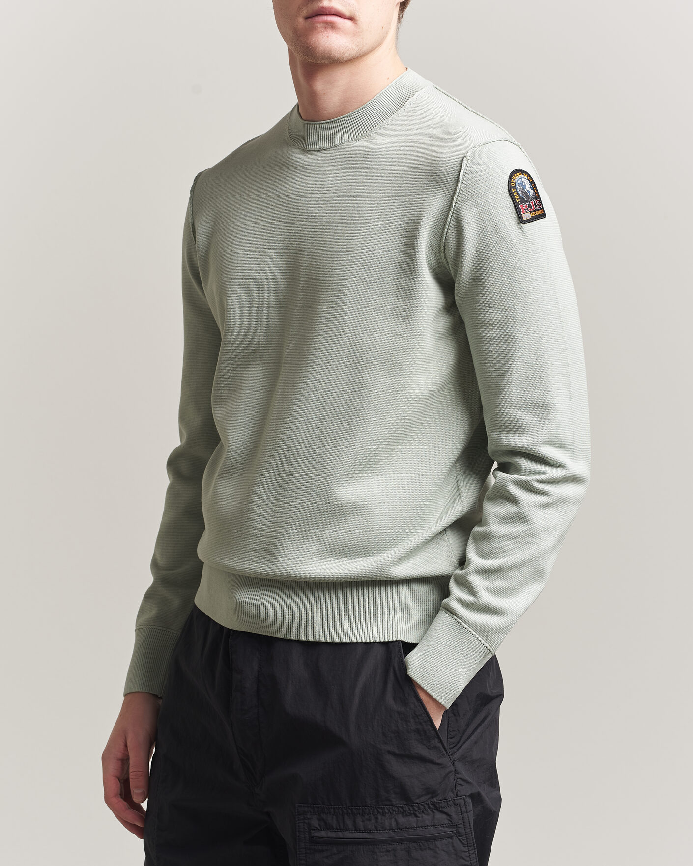 Uomini | Maglieria | Parajumpers | Basic Braw Knitted Sweater Fresh Grey